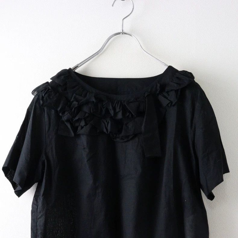 Comme des Garcons Comme Des Garcons Cotton ramie ruffled short sleeve pullov Size M / US 6-8 / IT 42-44 - 3 Thumbnail