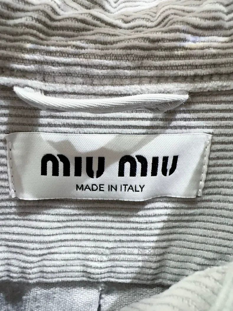 Miu Miu Miu Miu 36 Grey corduroy coat in autumn and winter Size S / US 4 / IT 40 - 3 Thumbnail