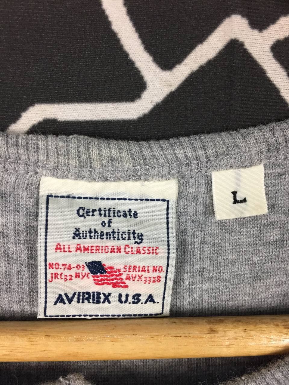 Avirex Vtg Avirex U.S.A. Ribbed Knit Henley Long Sleeve Tee Size US S / EU 44-46 / 1 - 8 Thumbnail