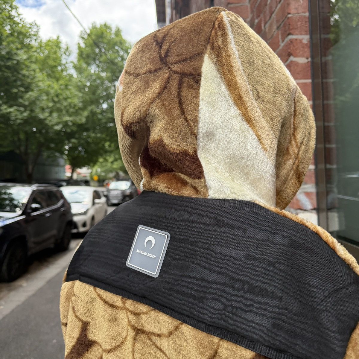 Marine Serre MARINE SERRE technical fleece blanket coat in multicolor. Size L / US 10 / IT 46 - 4 Thumbnail