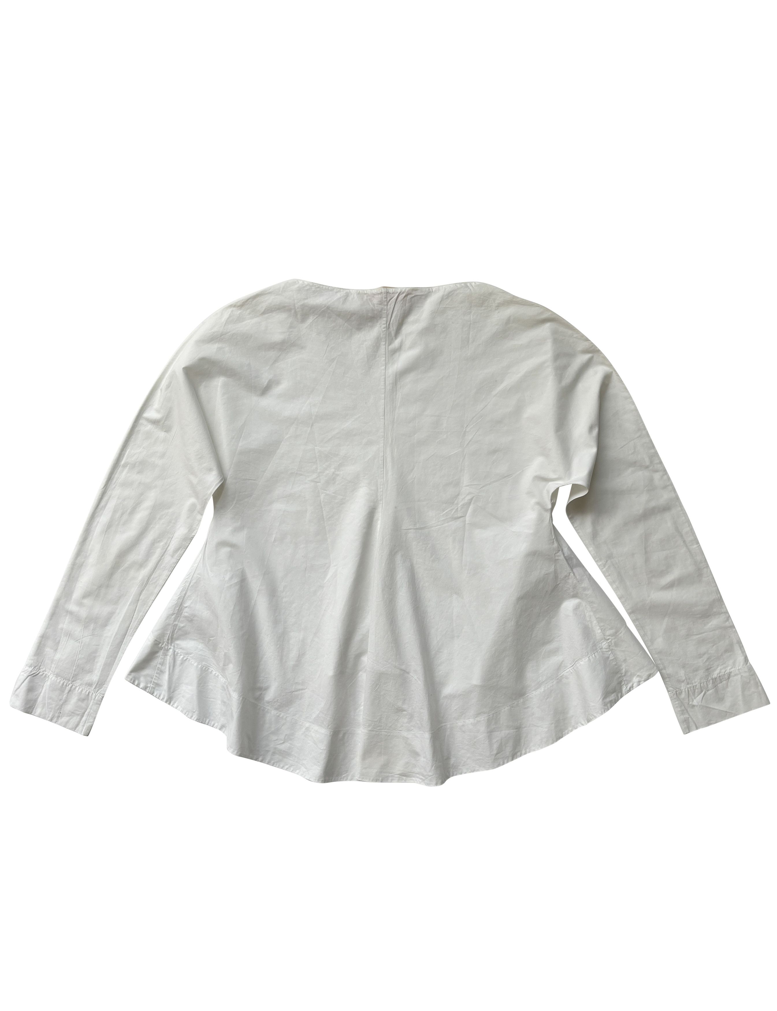 Marni ⚡️QUICK SALE⚡️Marni White Flared Top Blouse Size M / US 6-8 / IT 42-44 - 2 Thumbnail