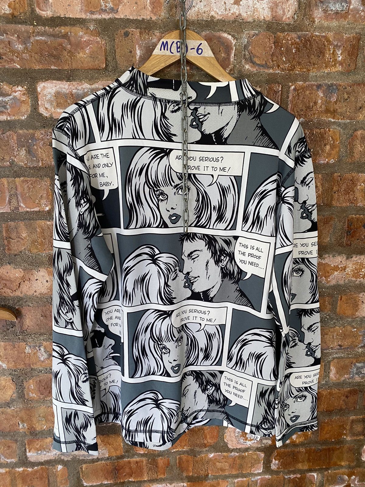 Japanese Brand 1990s Studio V Japan Sex love Magazine shirt Size US L / EU 52-54 / 3 - 7 Thumbnail