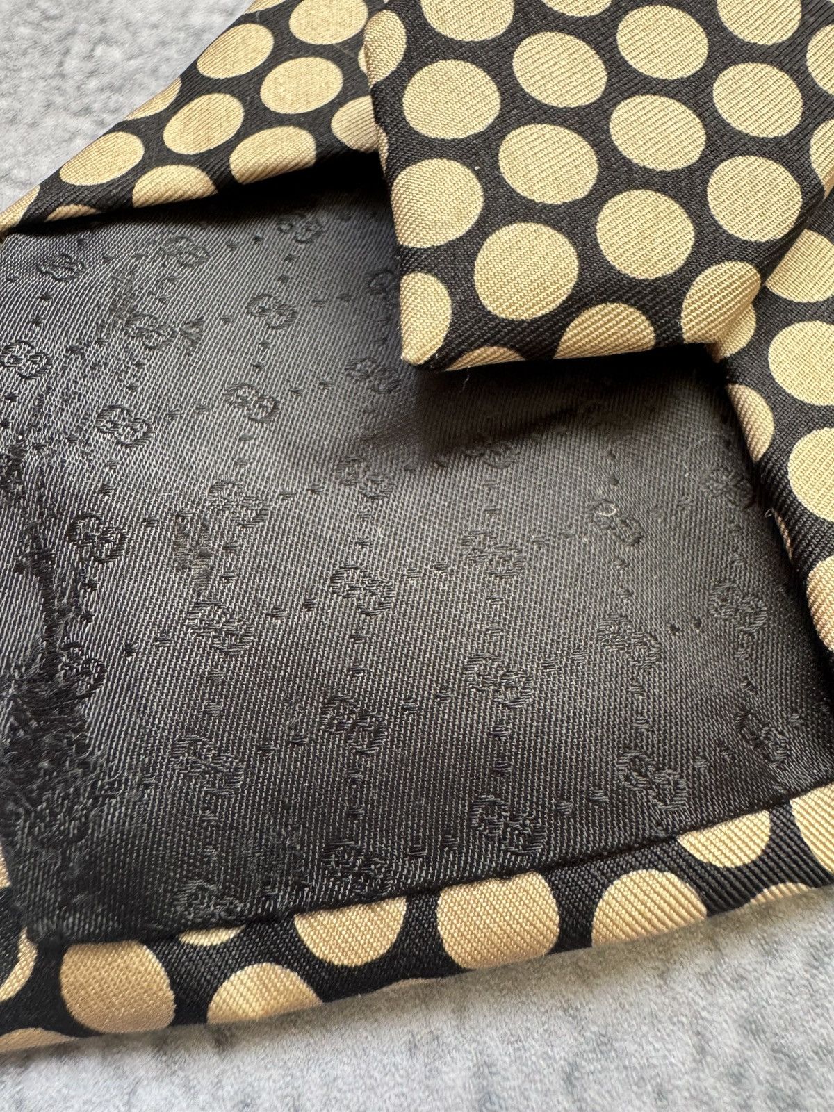 Gucci × Vintage Vintage Gucci tie Size ONE SIZE - 3 Thumbnail