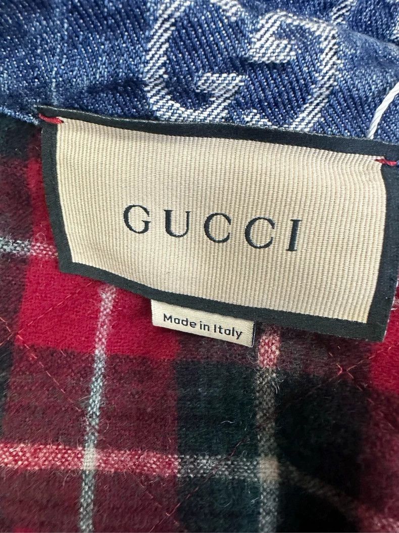 Gucci Gucci Full-print lapel single-breasted denim jacket 2502-Ne Size US S / EU 44-46 / 1 - 5 Thumbnail