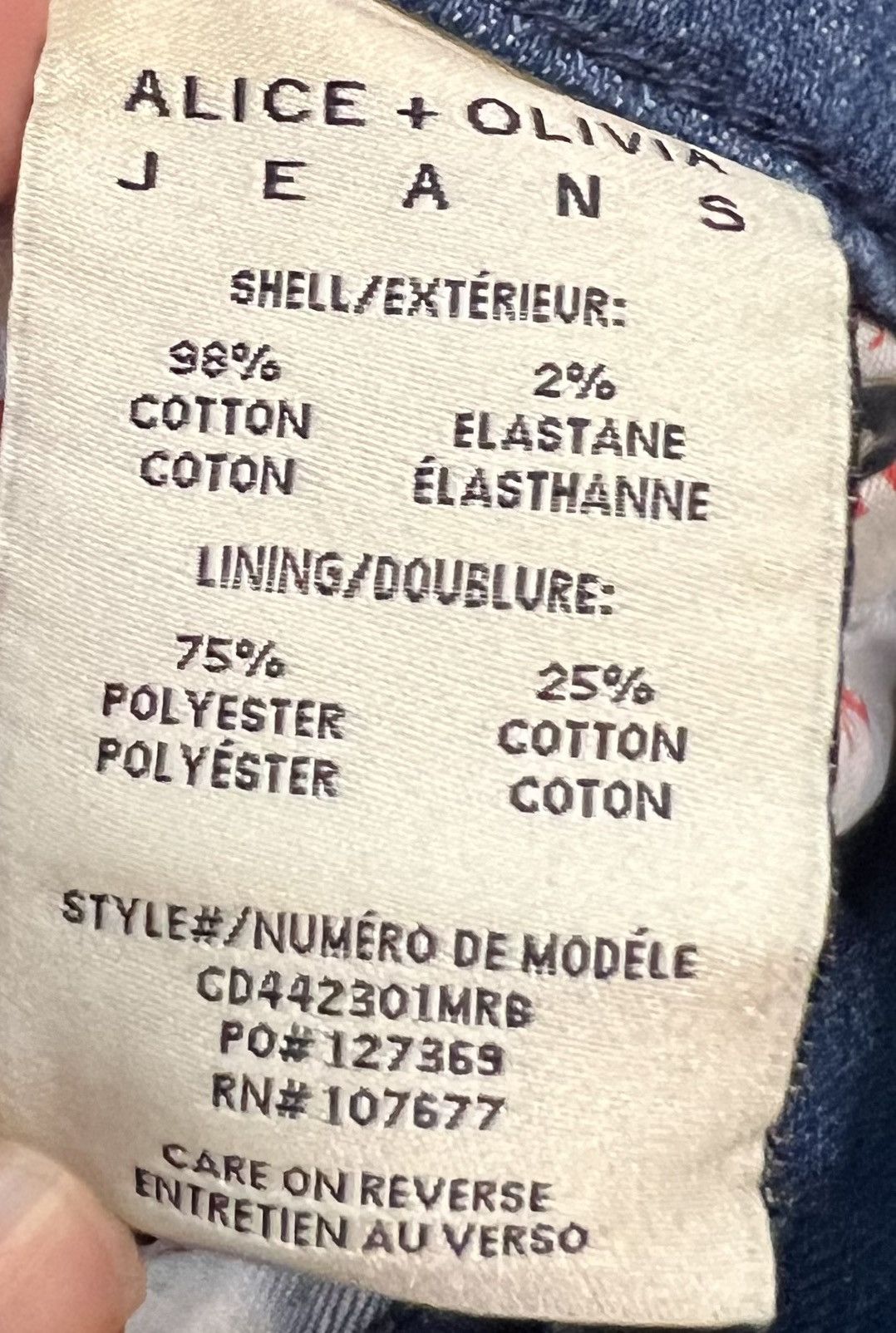 Alice + Olivia Alice & Olivia High Rise Straight Leg Jeans Size 26" / US 2 / IT 38 - 6 Thumbnail