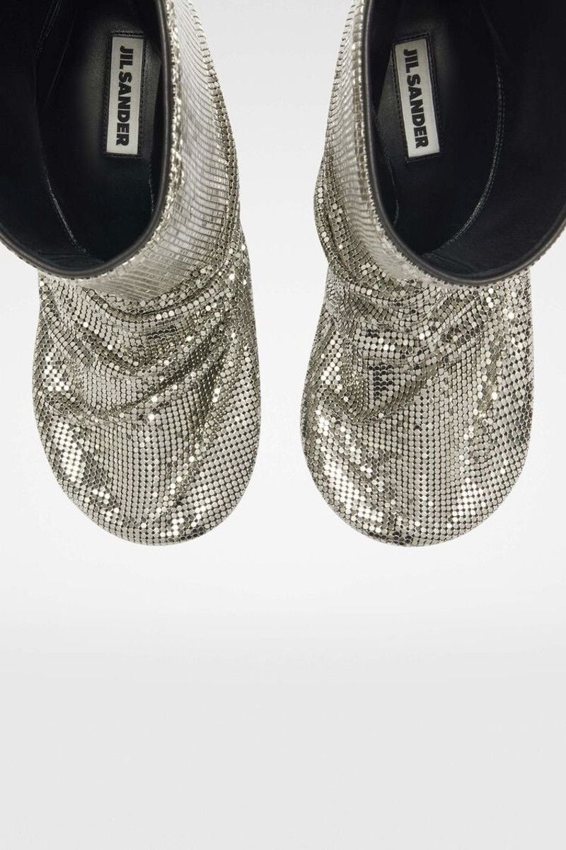 Jil Sander o1loc1c0426 Ankle Boots in Grey/Silver Tone Size US 8 / IT 38 - 3 Thumbnail