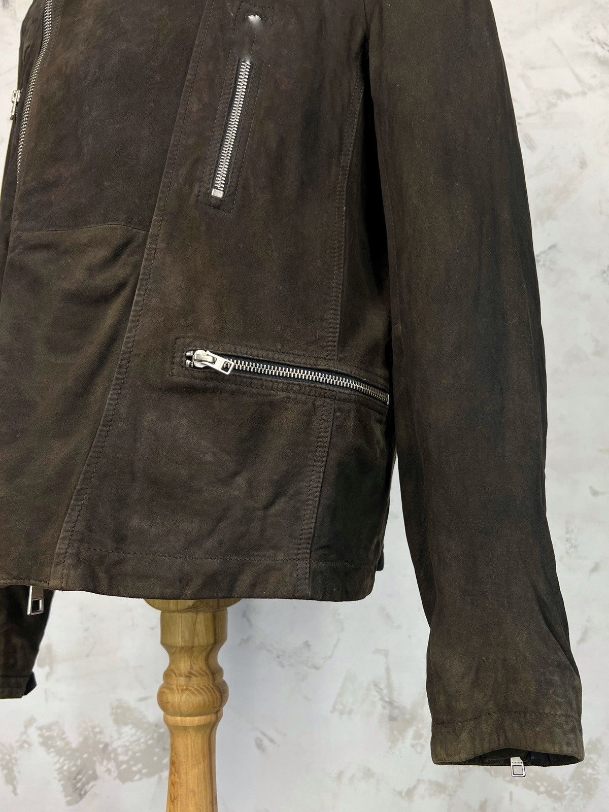 Allsaints Allsaints Suede Biker Jacket Size XL – XXL Size US XXL / EU 58 / 5 - 6 Thumbnail