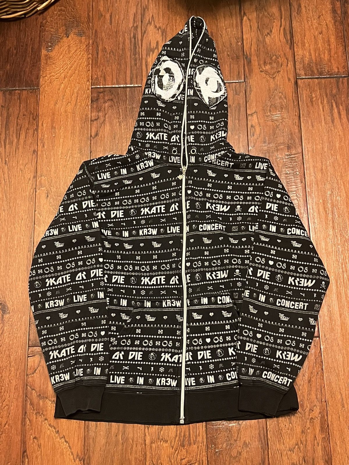 image of Actual Hate 1/1 Hoodie in Black, Men's (Size Small)