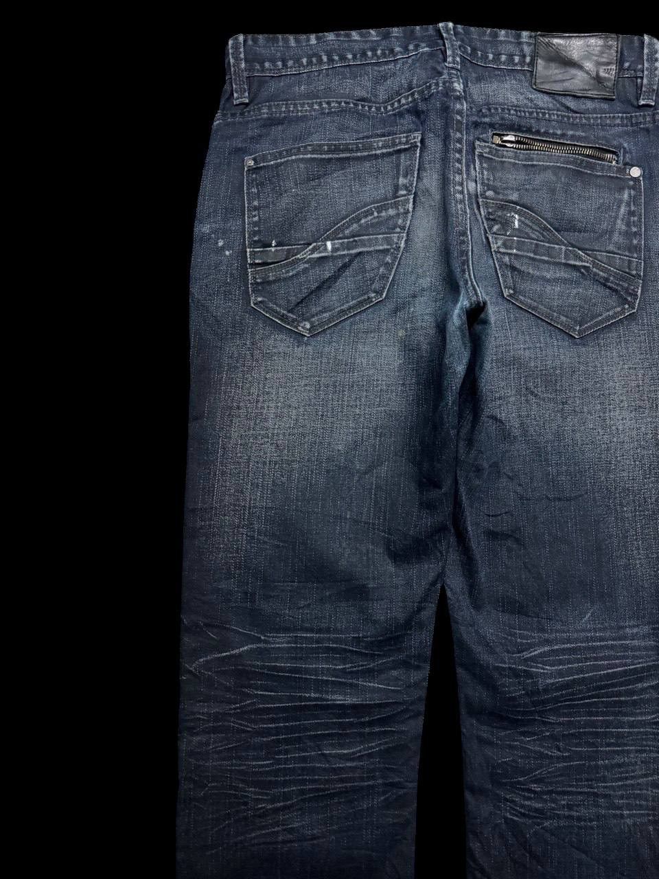 Other SICK Celio 🇯🇵 Insane Mudwash Distressed Whisker Dark Jeans Size US 32 / EU 48 - 20 Thumbnail