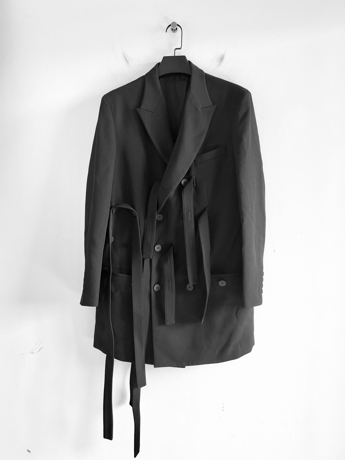 Yohji Yamamoto Yohji Yamamoto Pour Homme - 5 BELTS DOUBLE BREASTED JACKET Size US L / EU 52-54 / 3 - 1 Thumbnail