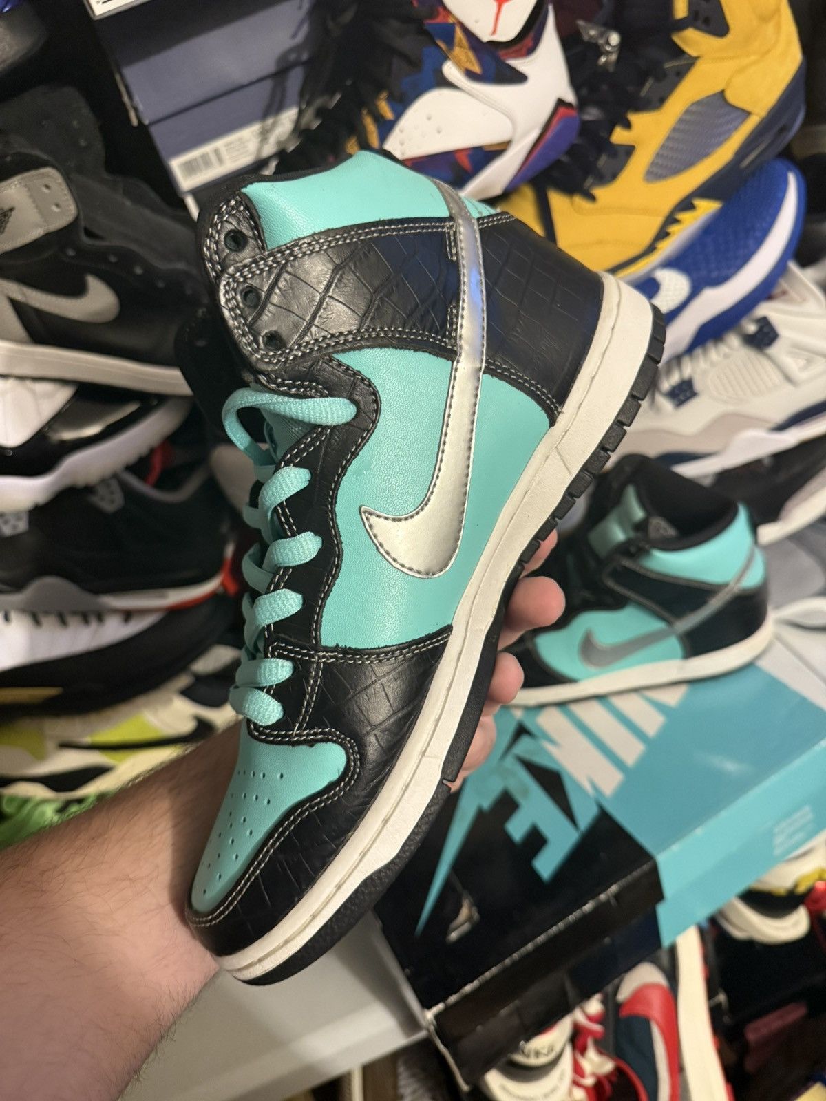 Nike SB Nike dunk high tiffany size 9 Size US 9 / EU 42 - 3 Thumbnail
