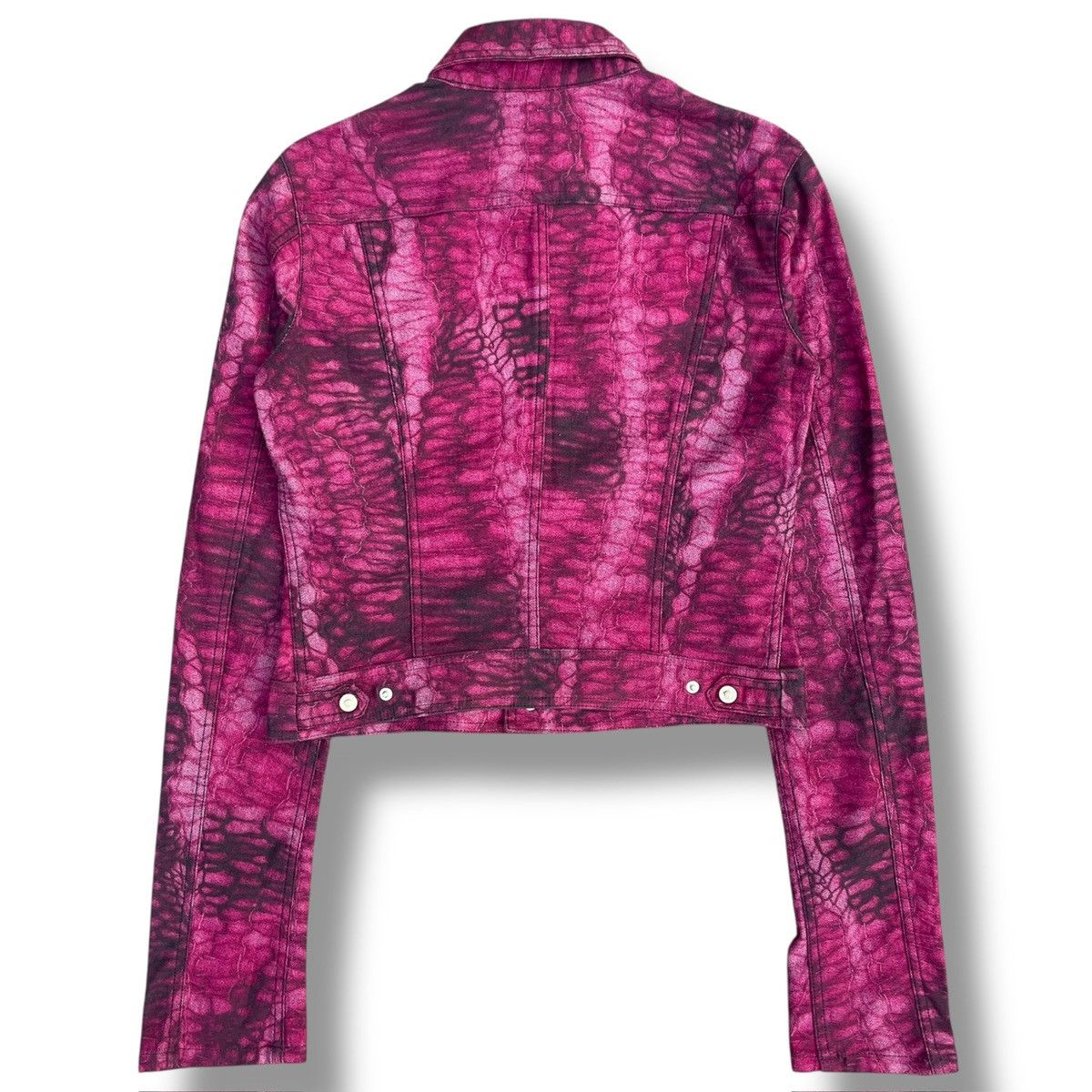 Versace Jeans Couture RARE Versace Jeans Couture Pink Python Graphic Denim Jacket Size M / US 6-8 / IT 42-44 - 8 Thumbnail