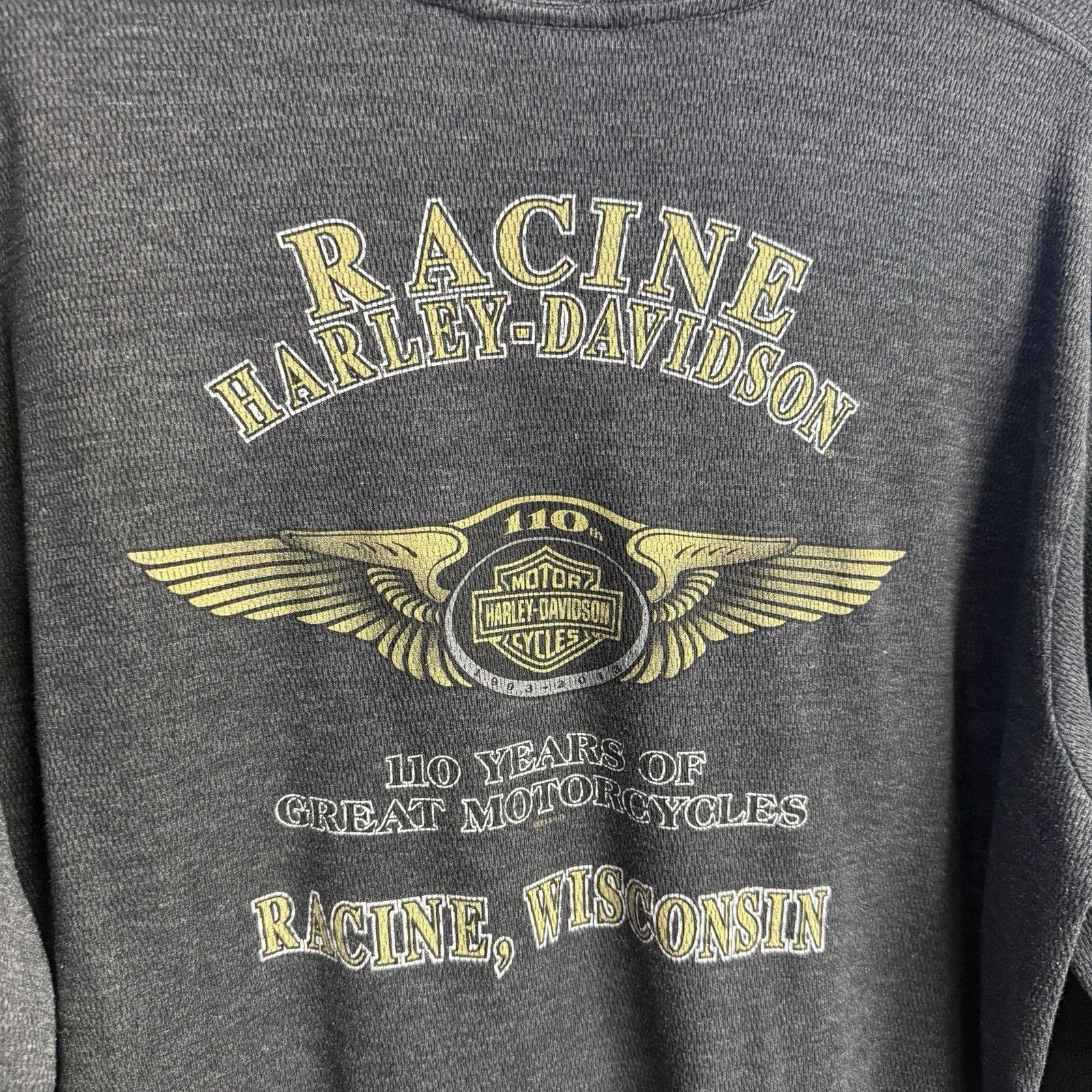 Harley Davidson Harley Davidson Wisconsin T Shirt Mens XL 22.5x28.5 Long Sle Size US XL / EU 56 / 4 - 6 Thumbnail