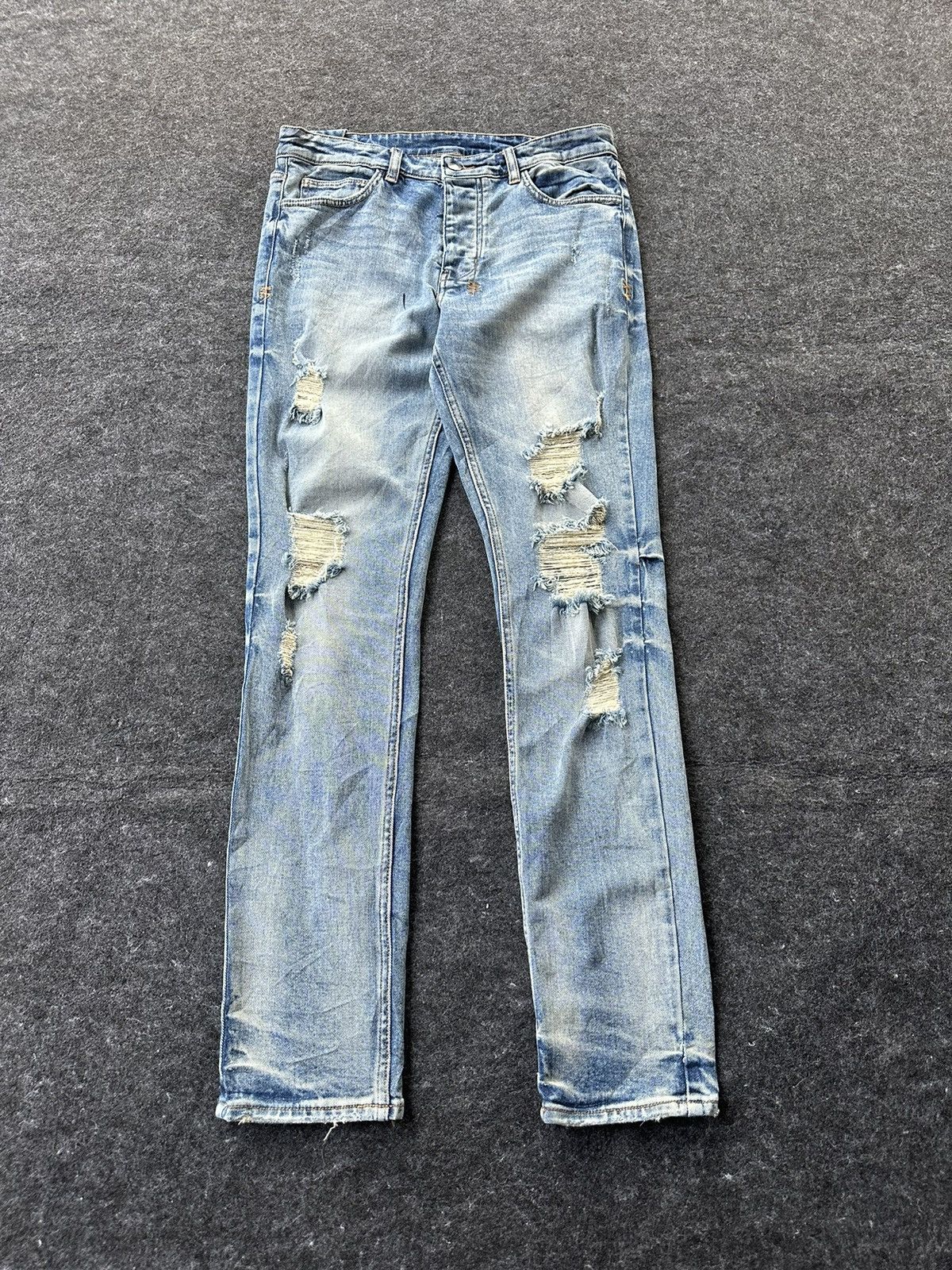 Ksubi Ksubi Skinny Stretchable Distressed Slim Denim 32x32 D378 Size US 32 / EU 48 - 1 Thumbnail