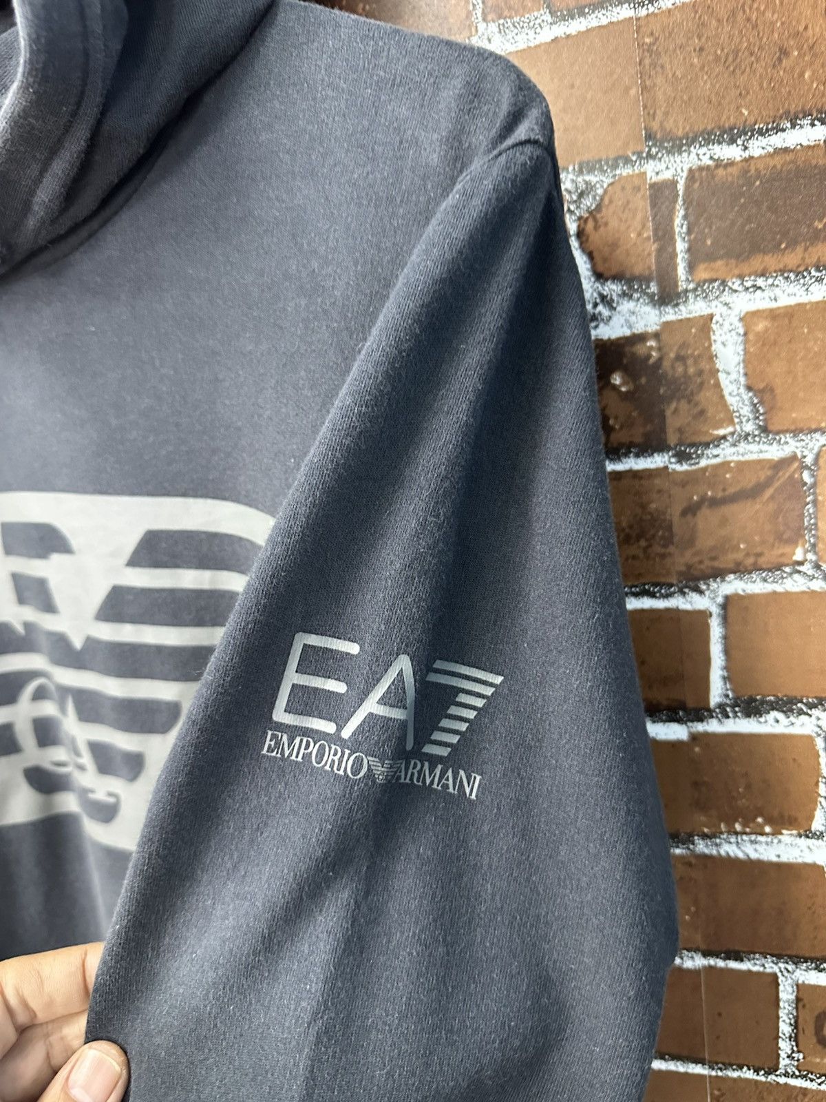 Giorgio Armani Emporio Armani by Giorgio Armani Big Logo Hoodie Z311 Size US S / EU 44-46 / 1 - 3 Thumbnail