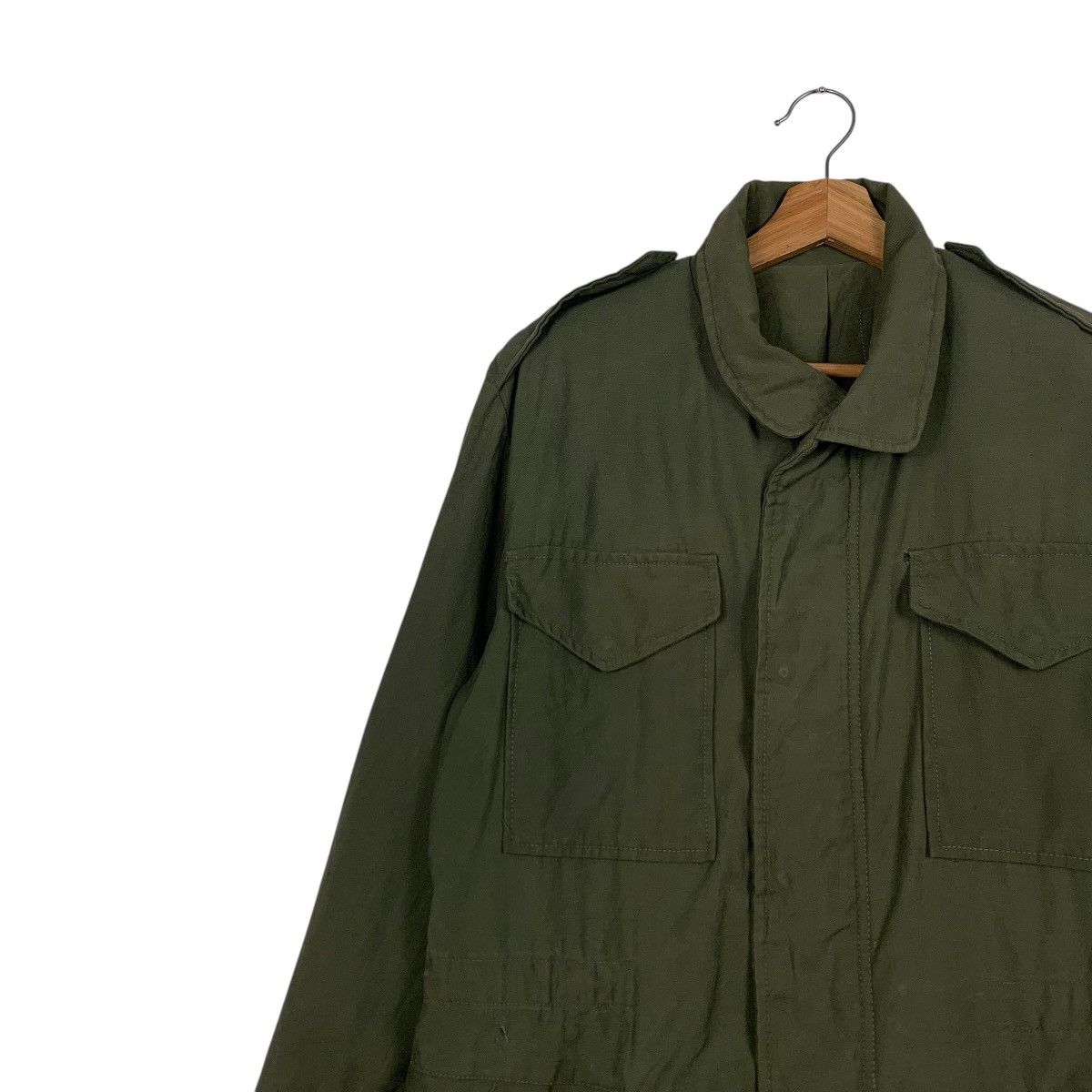 Vintage Vintage Olive Green Army Military Field Jacket #2304-C102 Size US L / EU 52-54 / 3 - 6 Thumbnail