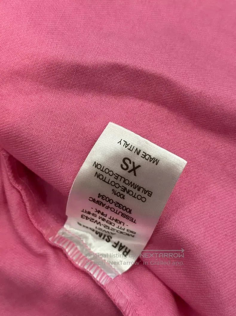 Raf Simons Raf Simons 21aw silhouette pink shirt Size US XS / EU 42 / 0 - 3 Thumbnail