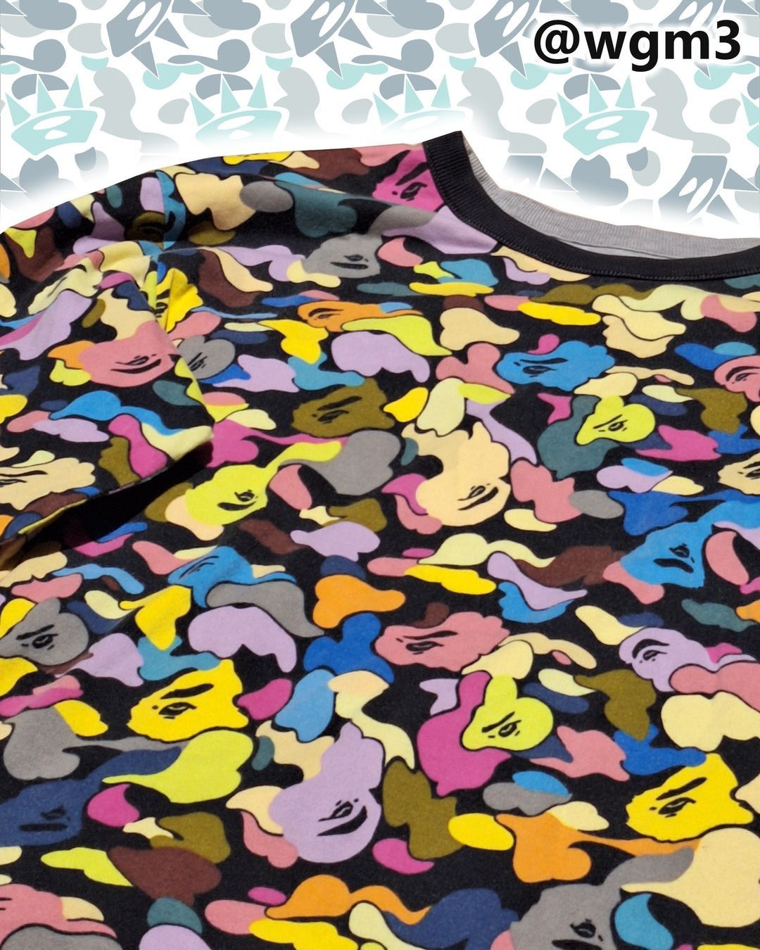 Bape × Nigo × Vintage 2005-07 BAPE Reversible multi camo clouds long sleeve nigo Size US L / EU 52-54 / 3 - 2 Thumbnail