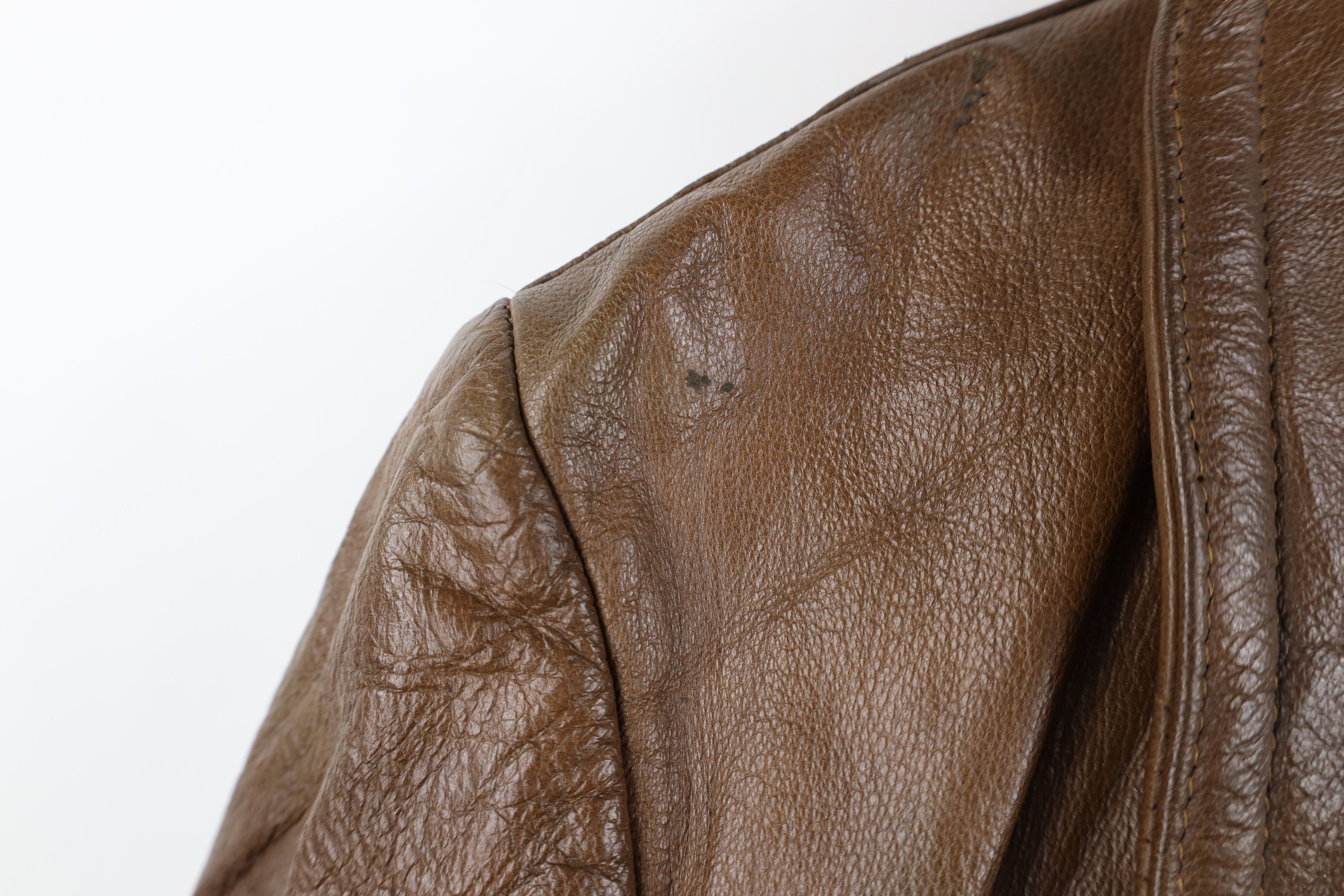 Vintage Vintage 60s Streetwear Leather Collared Rancher Jacket USA Size US L / EU 52-54 / 3 - 8 Thumbnail