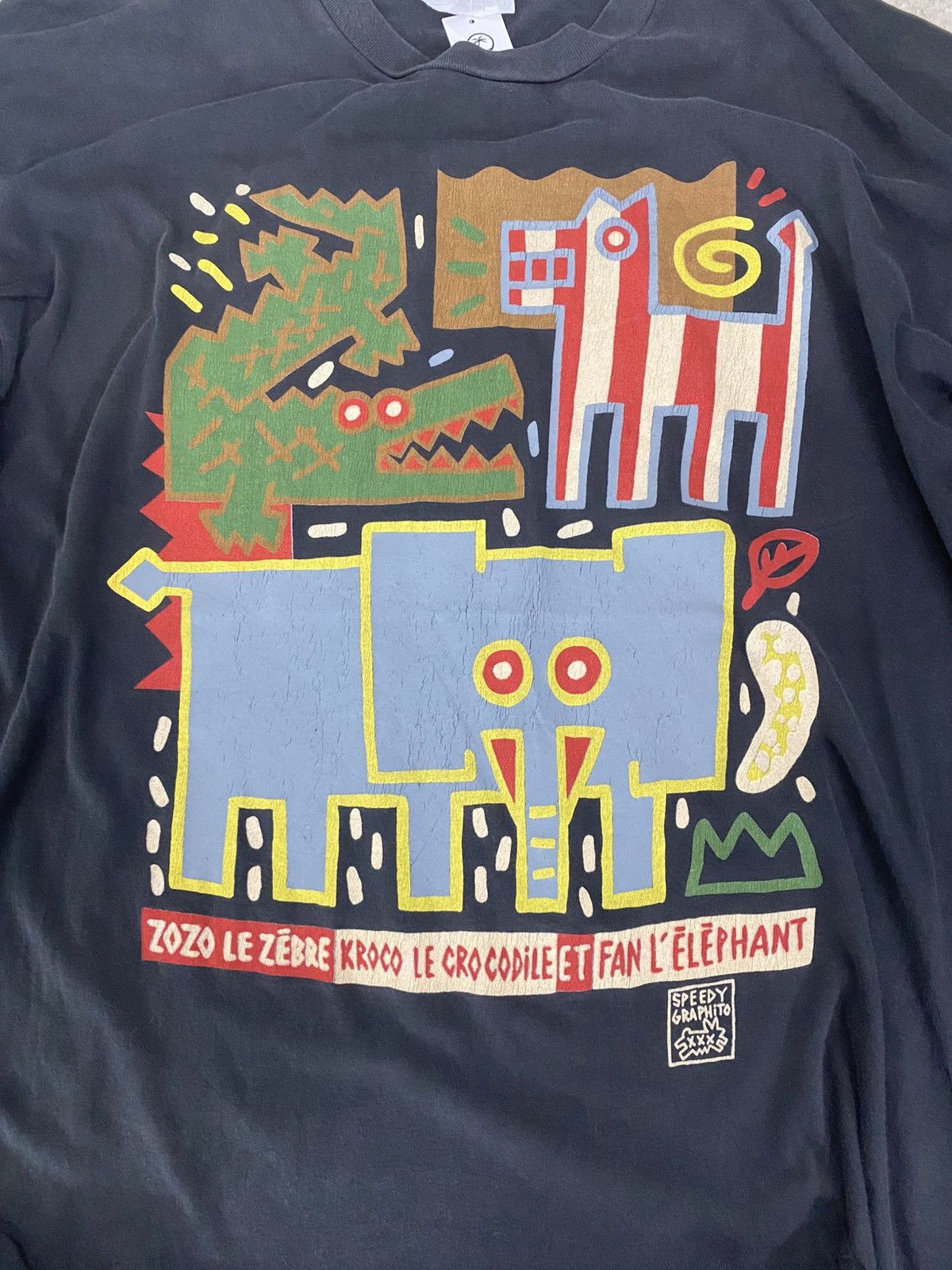Vintage VINTAGE SPEEDY GRAPHITO 90's Size US XL / EU 56 / 4 - 2 Thumbnail