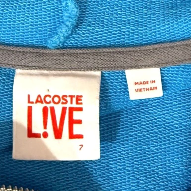 Vintage Lacoste L!VE full zip hoodie Blue 2XL Men Streetwear Hoodie Logo Embroidered Zip Pocket All Seasons Urban Designer Size US XXL / EU 58 / 5 - 7 Thumbnail