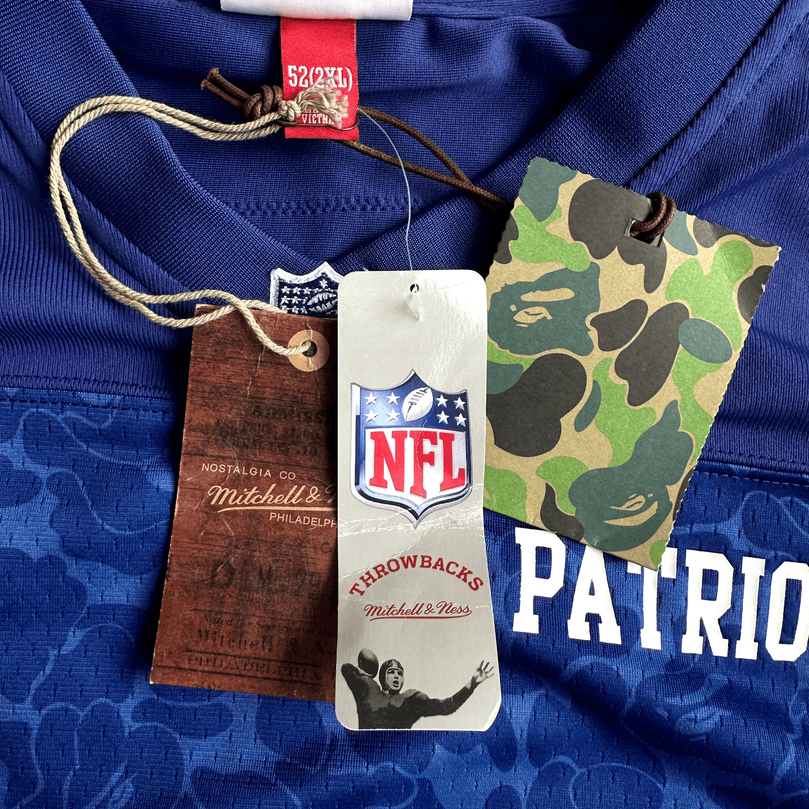 Bape BAPE x Mitchell & Ness NFL New England Patriots Legacy Jers Size US XXL / EU 58 / 5 - 6 Thumbnail