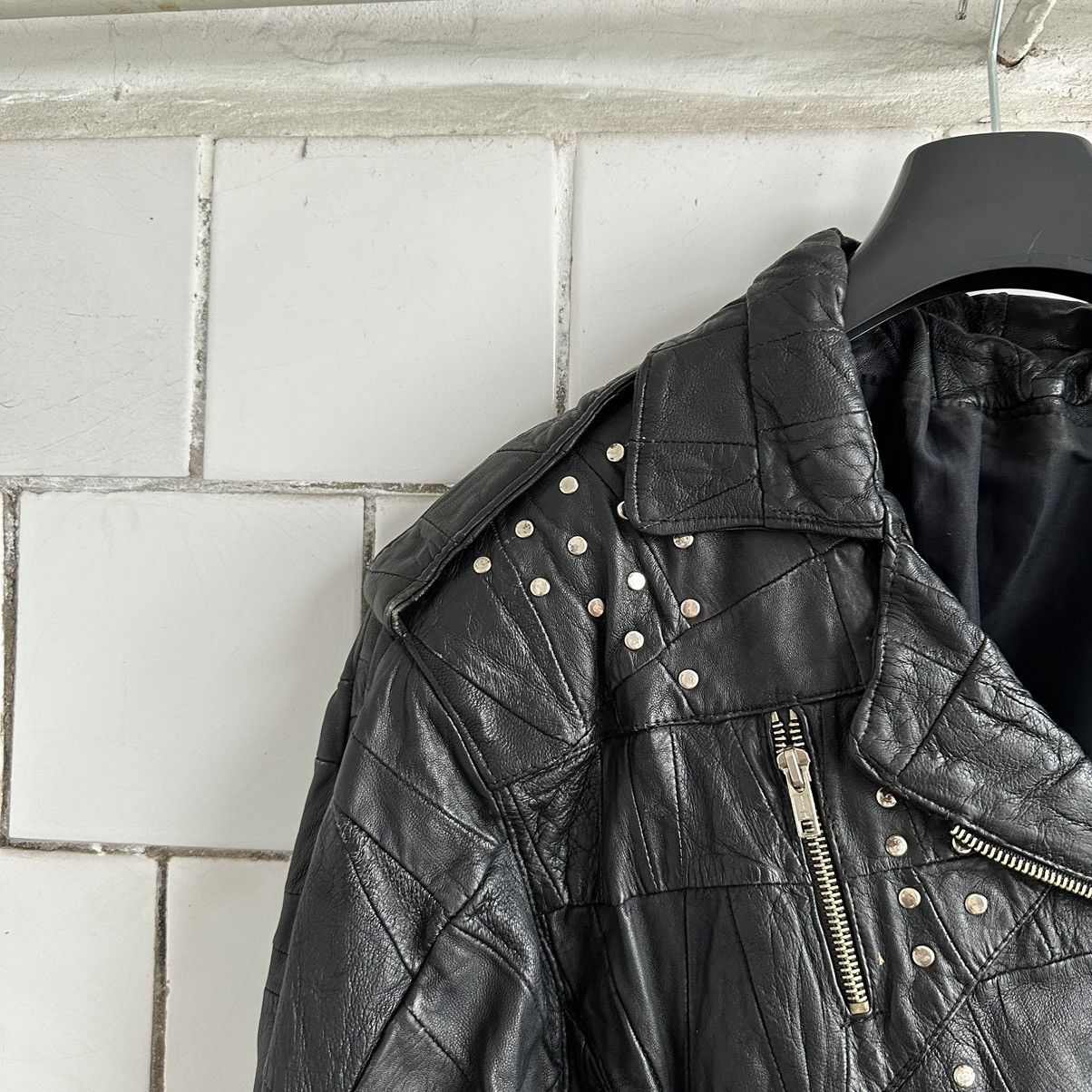 Japanese Brand × Vintage Vintage Japanese Style Moto Leather Jacket Style USA Y2K 90s Size M / US 6-8 / IT 42-44 - 7 Thumbnail