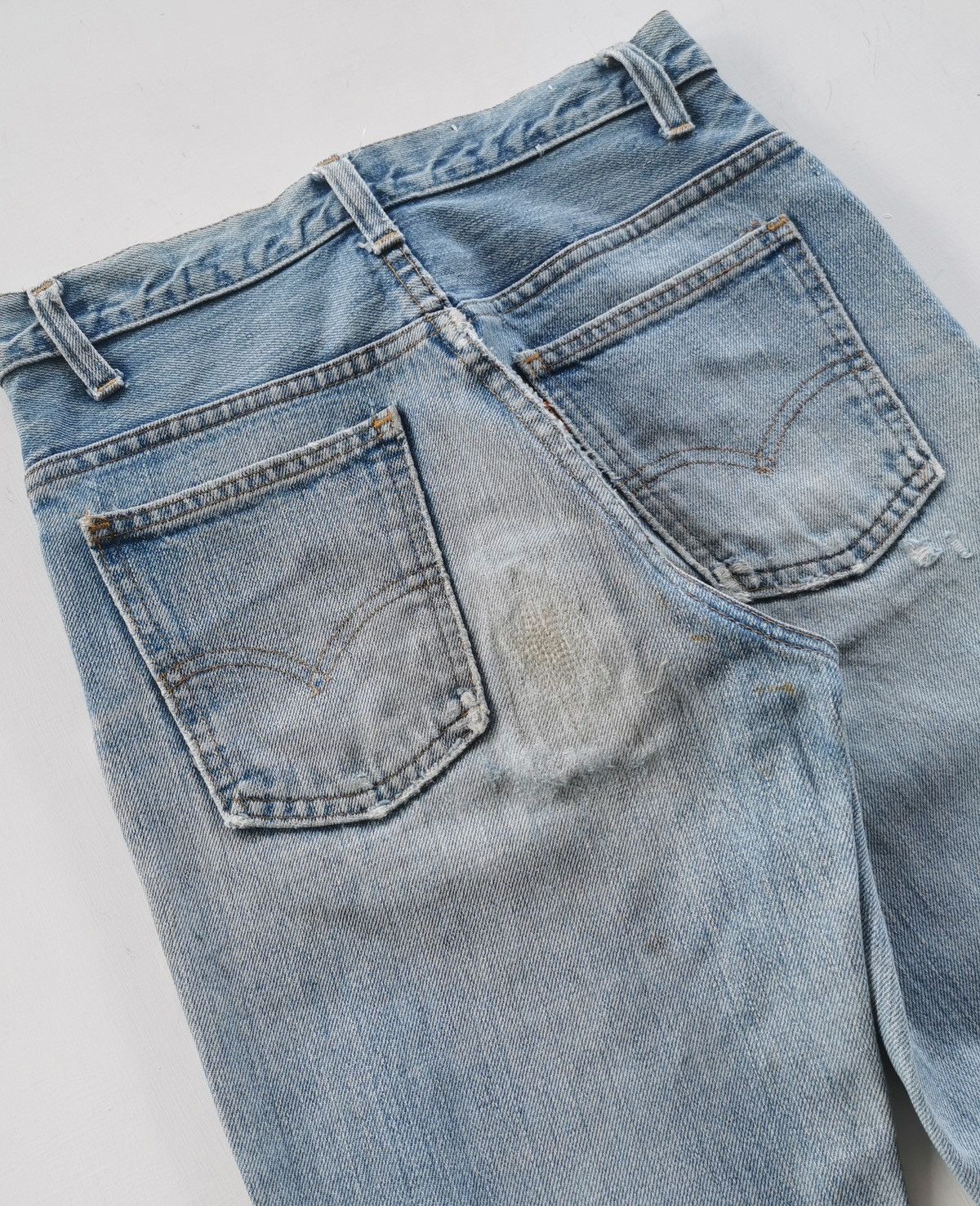 Levi's 70s Vintage Levis 746 Flare Orange Tab Denim Jeans Size US 27 - 7 Thumbnail