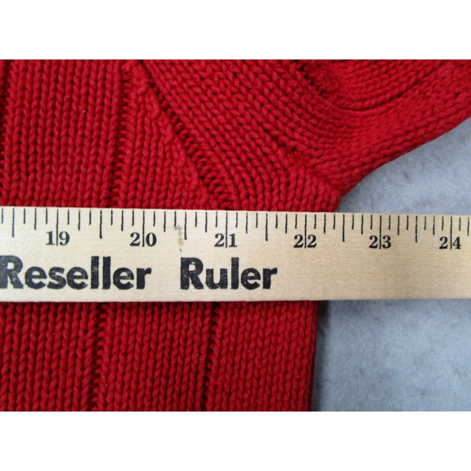 Polo Ralph Lauren VINTAGE Polo Ralph Lauren Sweater Mens Large Red 1/4 Zip Knit Pullover Embroidered USA Flag Cotton Size US L / EU 52-54 / 3 - 5 Thumbnail