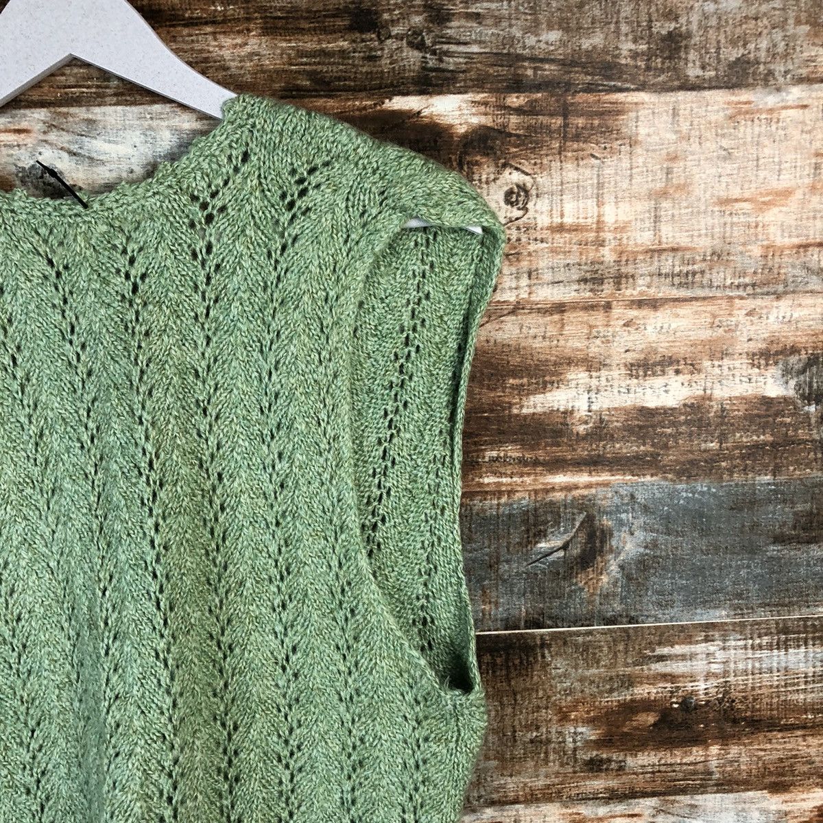 Homespun Knitwear Japanese Brand Green Vest vintage Knitwear #A1806 Size S / US 4 / IT 40 - 10 Thumbnail