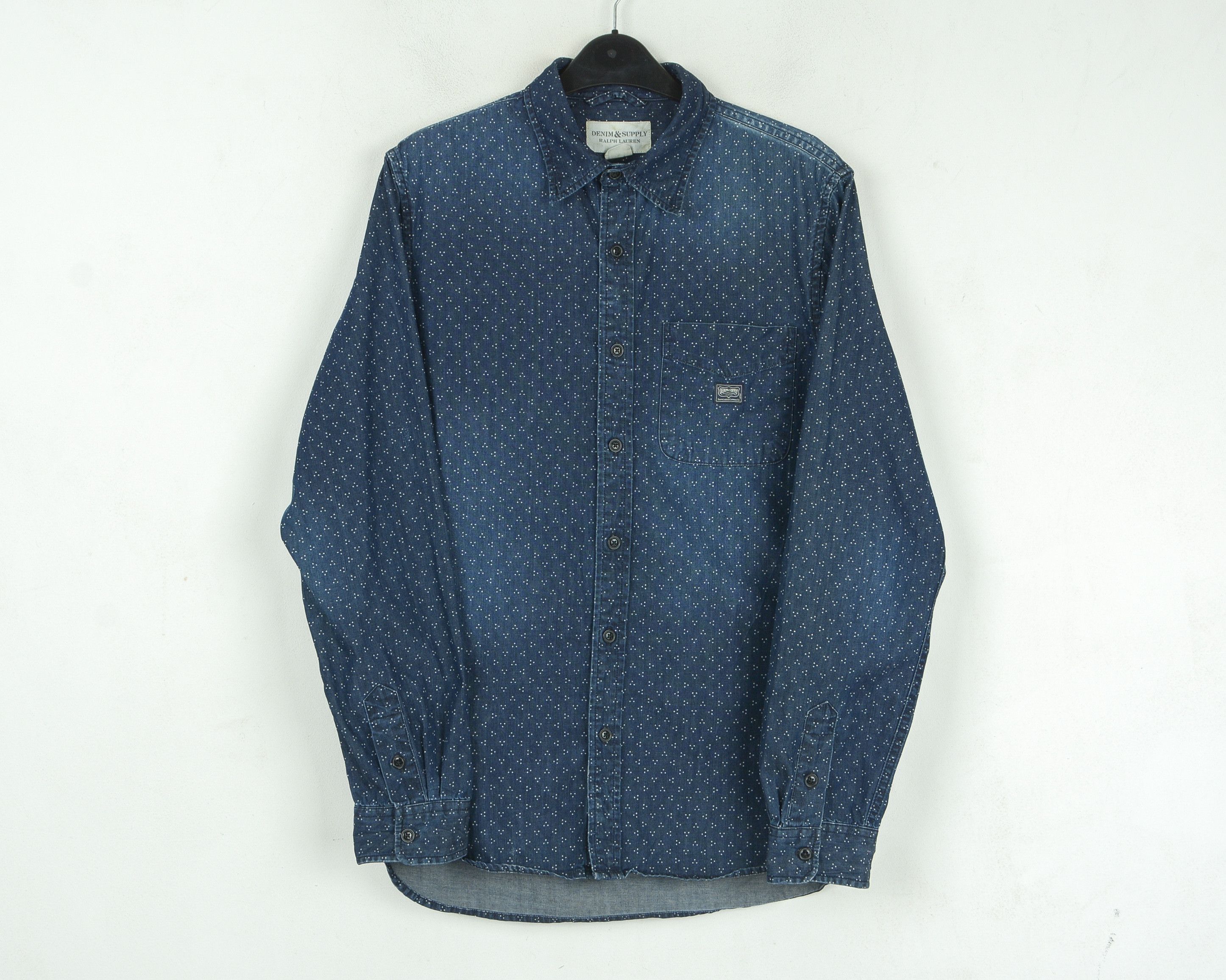 Polo Ralph Lauren Jean Shirt Button M Long Sleeved Denim Dress Size US M / EU 48-50 / 2 - 1 Thumbnail