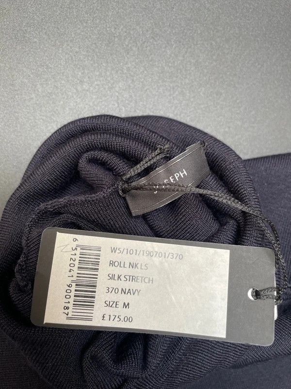 Joseph Joseph Roll Nk Ls Silk Stretch Navy Golf Turtleneck size M Size M / US 6-8 / IT 42-44 - 6 Thumbnail