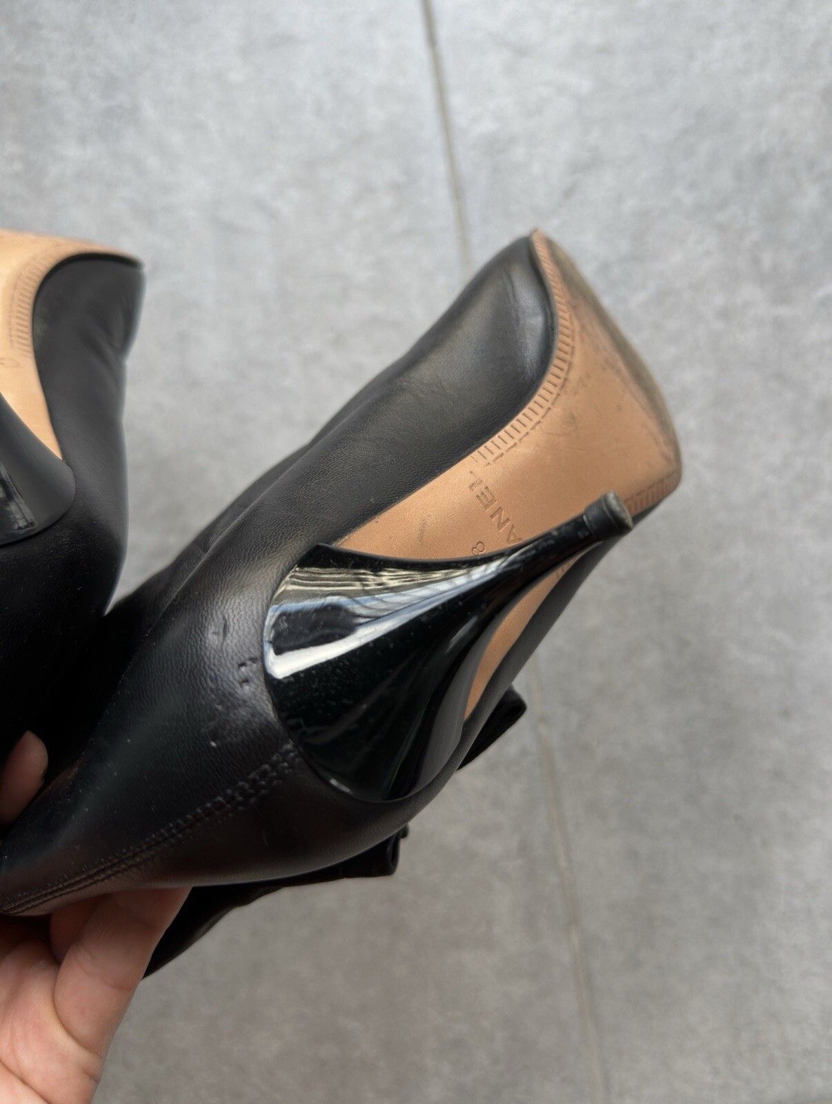 Chanel Chanel Vintage Leather Mid Calf Kitten Heel Boots 2000`s Size US 8 / IT 38 - 11 Thumbnail
