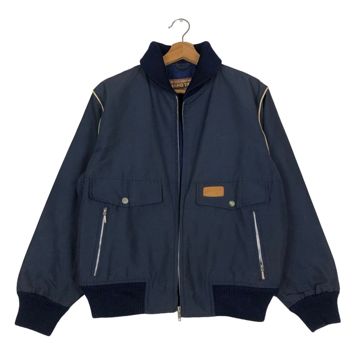 Japanese Brand 🔥VINTAGE BOMBER JACKET MA-1 DESIGN HANG TEN ISSEY MIYAKE Size US M / EU 48-50 / 2 - 1 Thumbnail