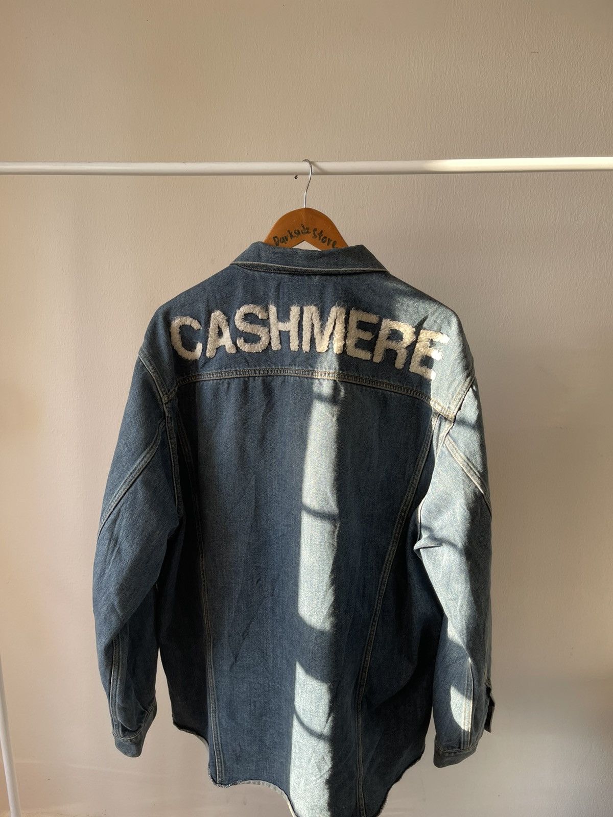 Doublet 2019 Doublet Cashmere Oversize Denim Jacket Size US XL / EU 56 / 4 - 10 Thumbnail