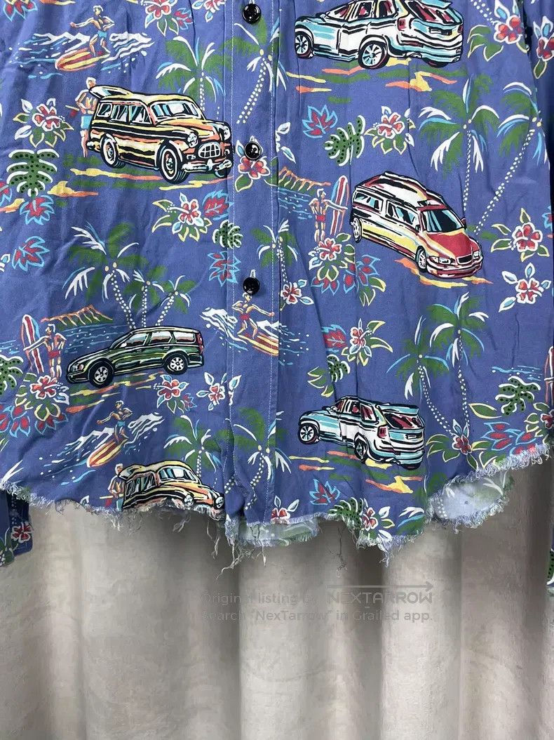 Saint Laurent Paris Saint Laurent Paris Hawaiian Wave Little Car Destroyed Fri Size US XXS / EU 40 - 3 Thumbnail