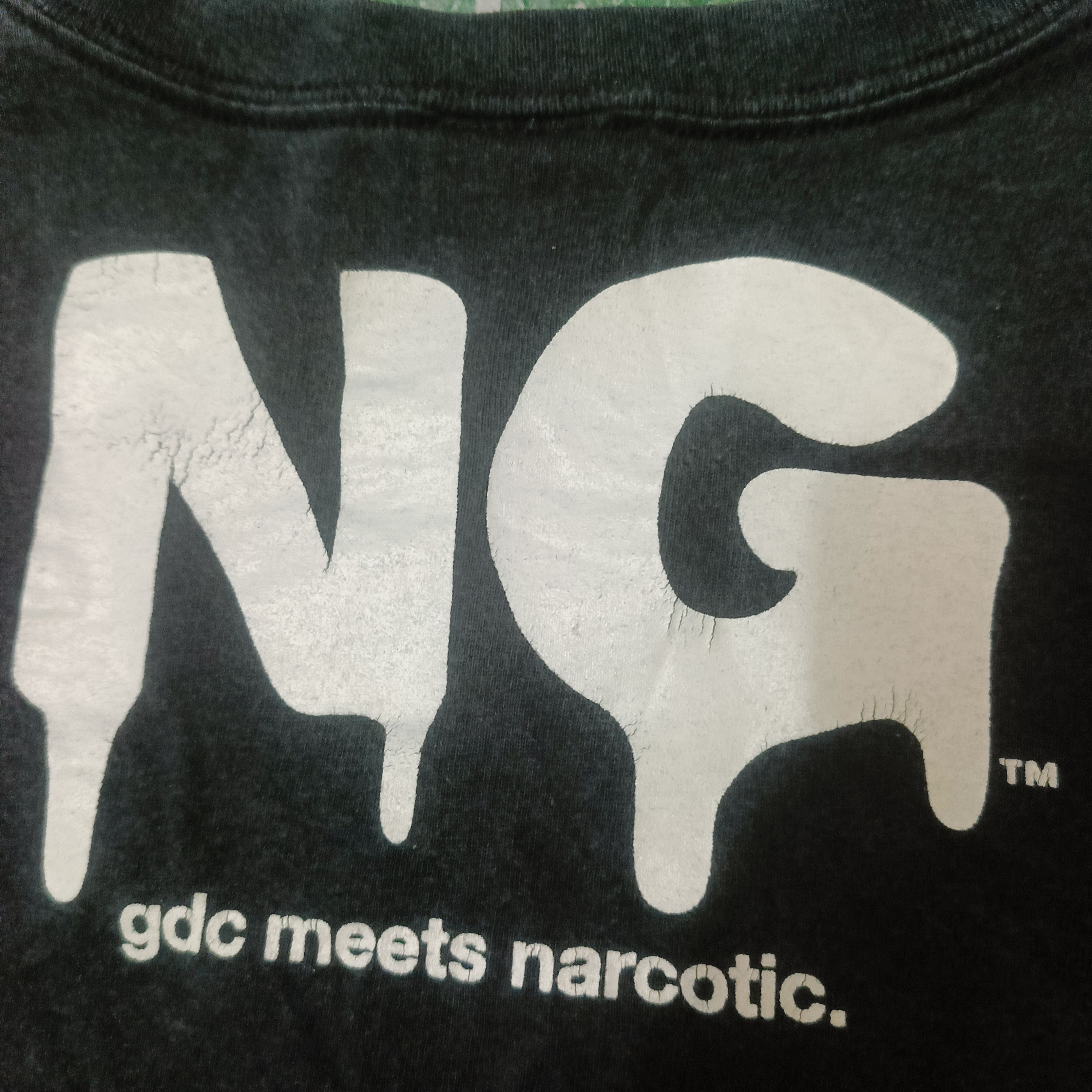 Narcotic GDC NARCOTIC Japan Street Wear Overprinted T-shirt Size US M / EU 48-50 / 2 - 5 Thumbnail
