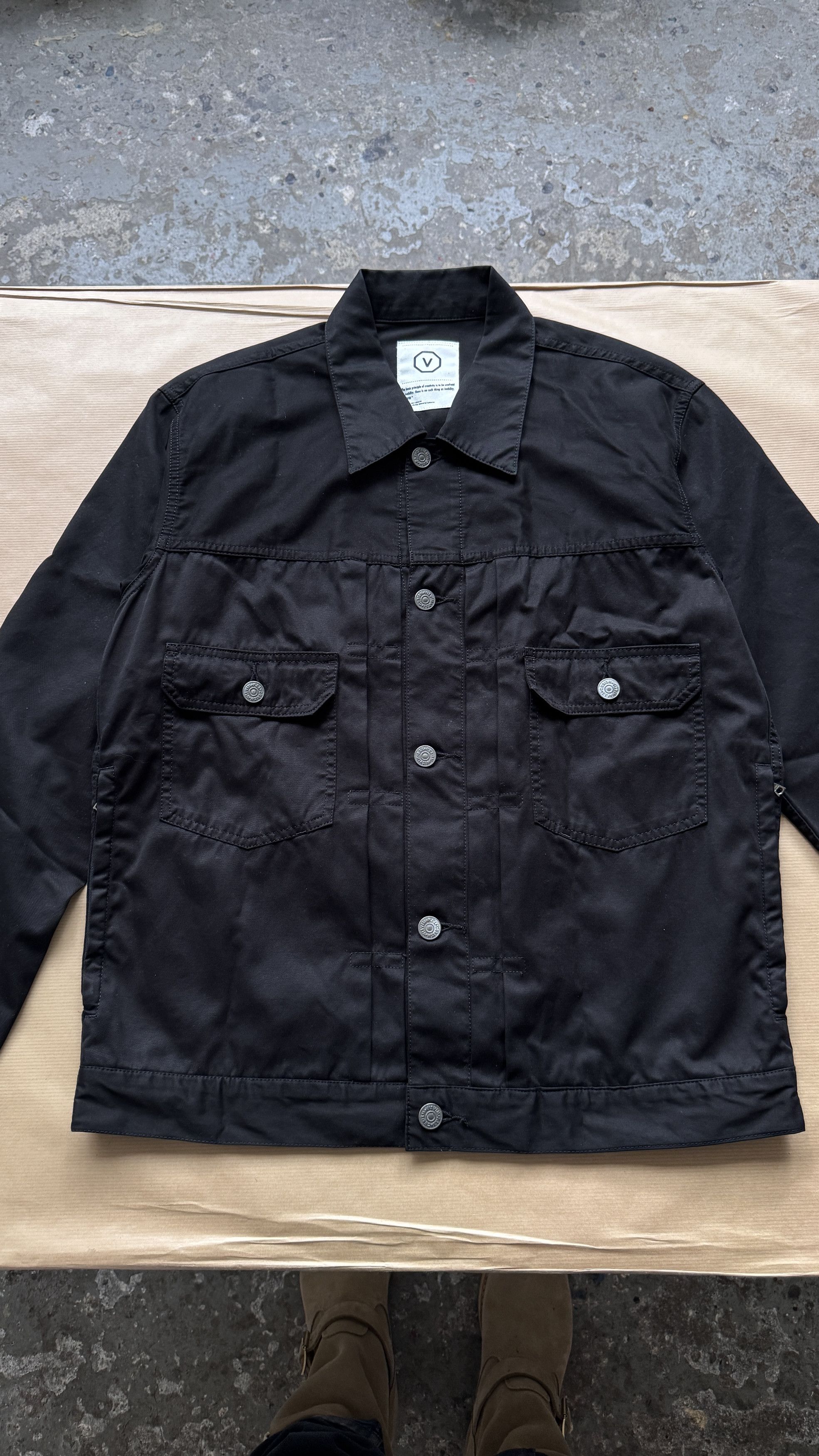 Visvim aa . L . 101 JKT . DEEP BLACK . MADE IN JAPAN Size US L / EU 52-54 / 3 - 4 Thumbnail