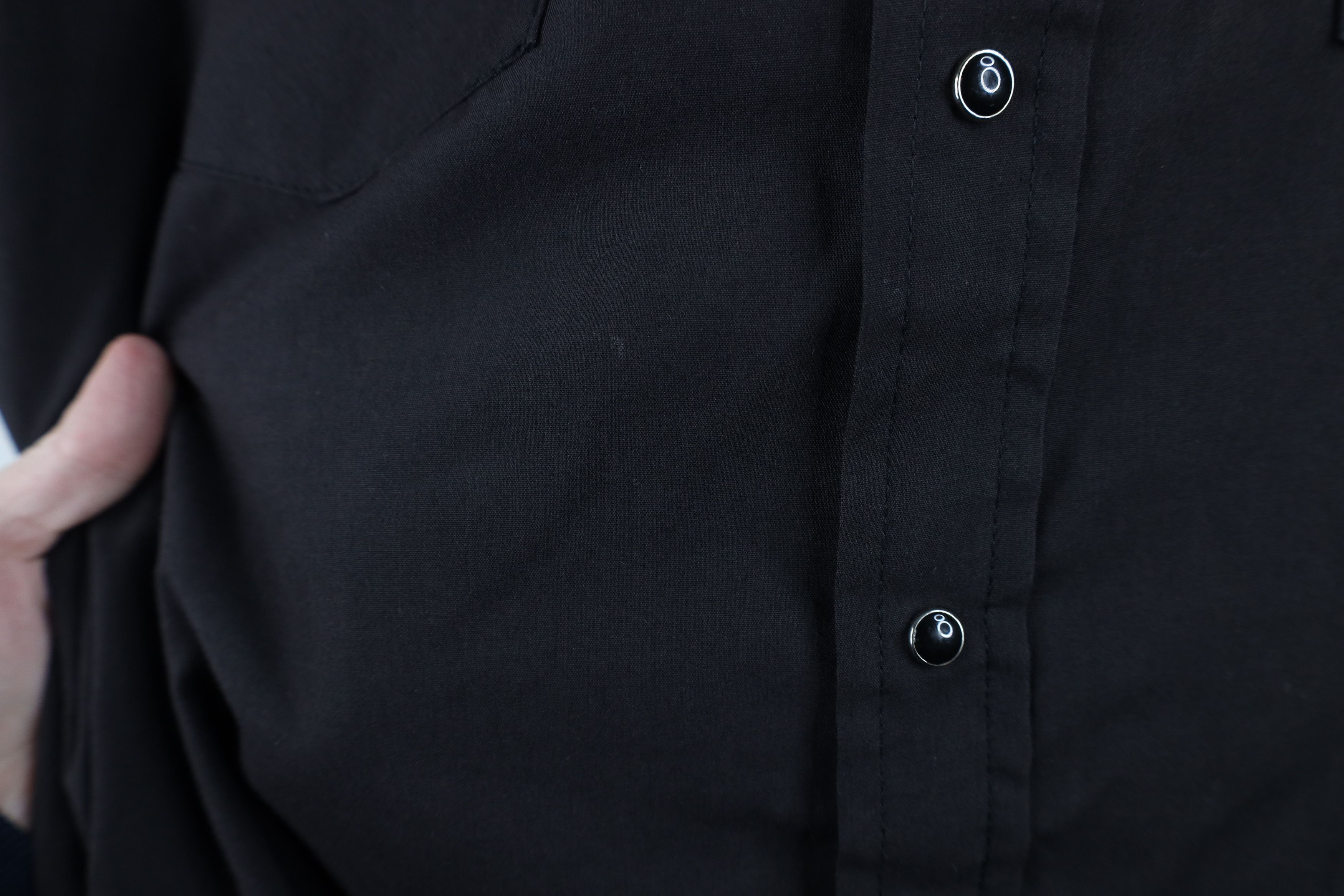Vintage Vintage 90s Streetwear Rodeo Cowboy Button Shirt Black Size US L / EU 52-54 / 3 - 5 Thumbnail