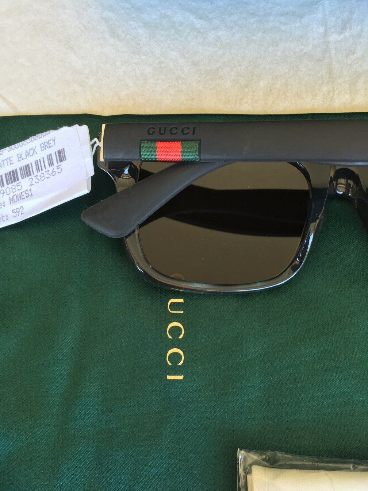 Gucci Gucci GG0008SA 004 54mm Rectangle Sunglasses Size ONE SIZE - 4 Thumbnail