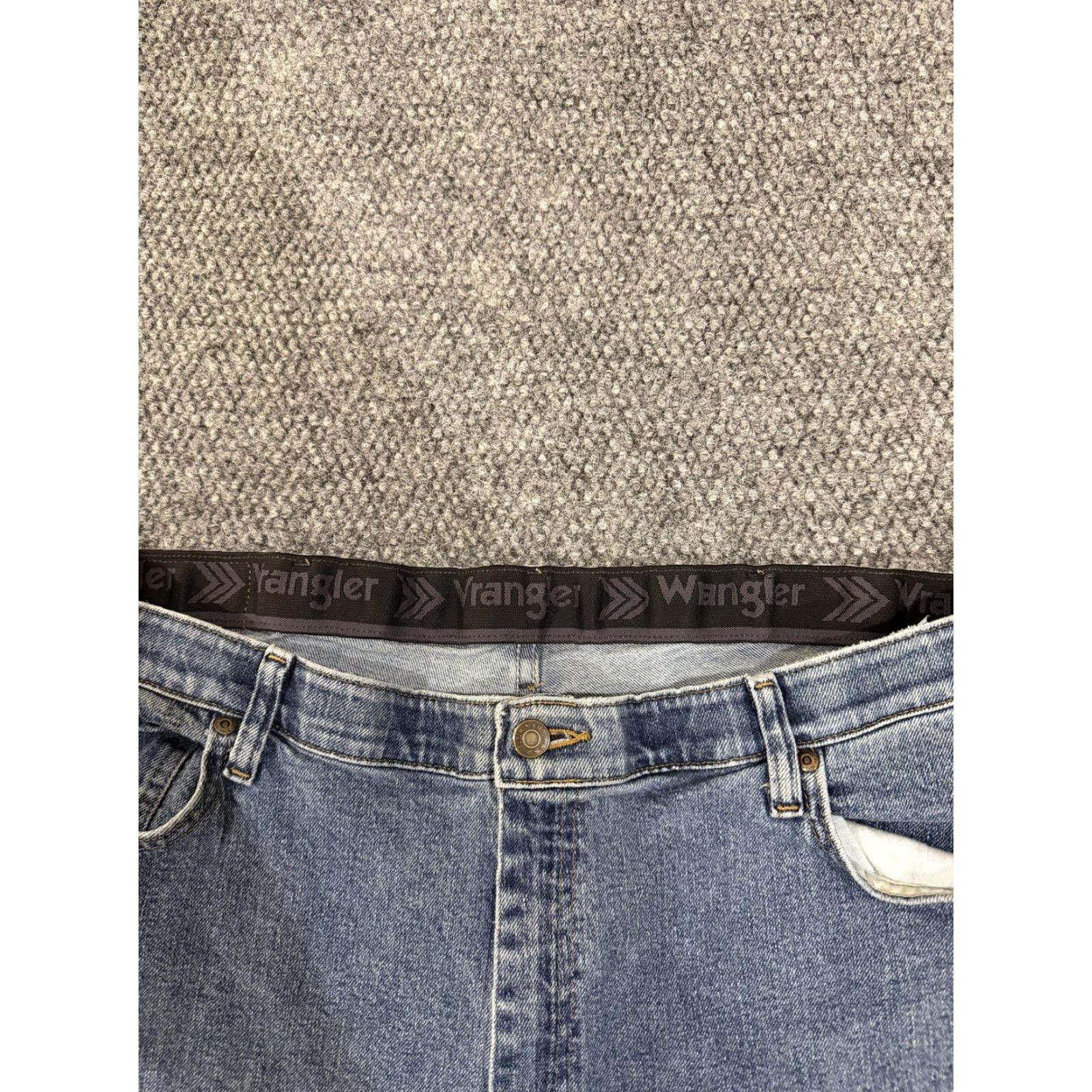 Wrangler Wrangler Jeans Mens 40x30 Blue Regular Fit Straight Leg Denim Comfort Flex Waist 98CF-WL.WW Size US 40 / EU 56 - 3 Thumbnail
