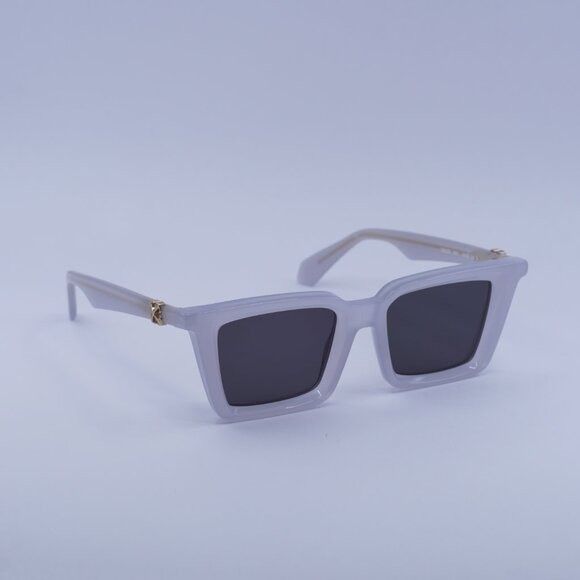 Off-White Off-White OERI13U DALTON 0907 Sunglasses Shiny Light Grey Size ONE SIZE - 4 Thumbnail