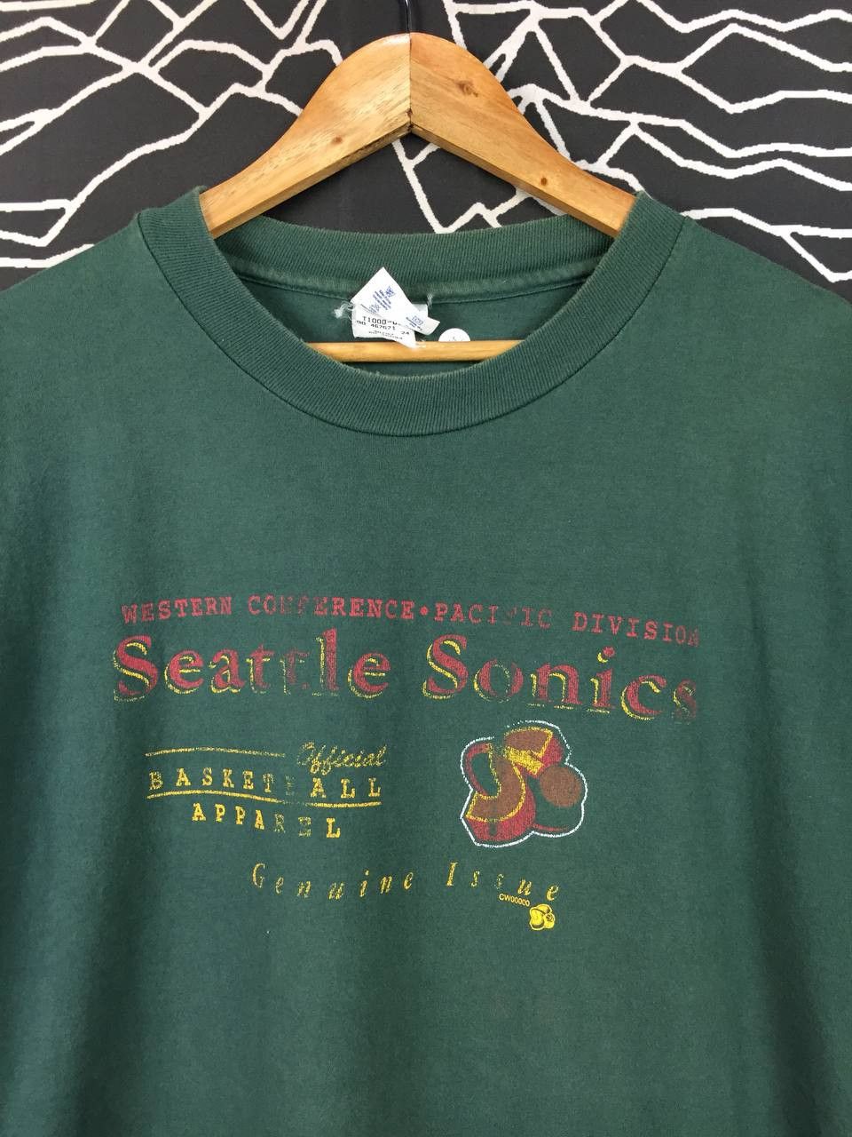 Champion Vtg Champion Seattle Sonics Western Conference NBA Tee Size US XL / EU 56 / 4 - 3 Thumbnail