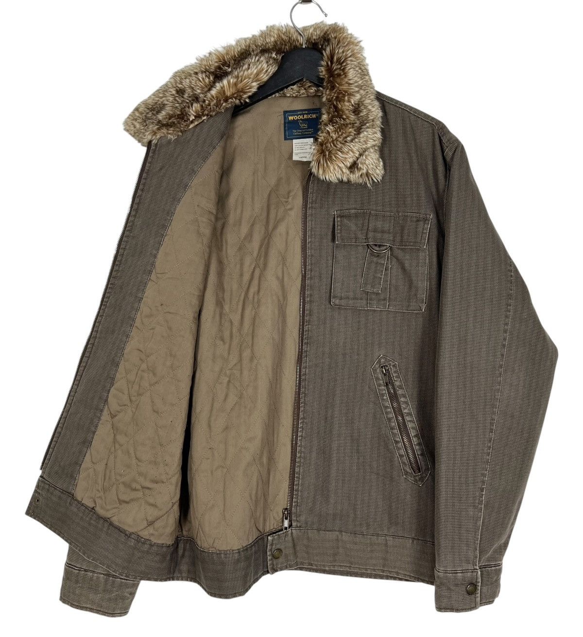 Woolrich Woolen Mills Vintage Woolrich Herringbone Sherpa Jacket Size US L / EU 52-54 / 3 - 3 Thumbnail