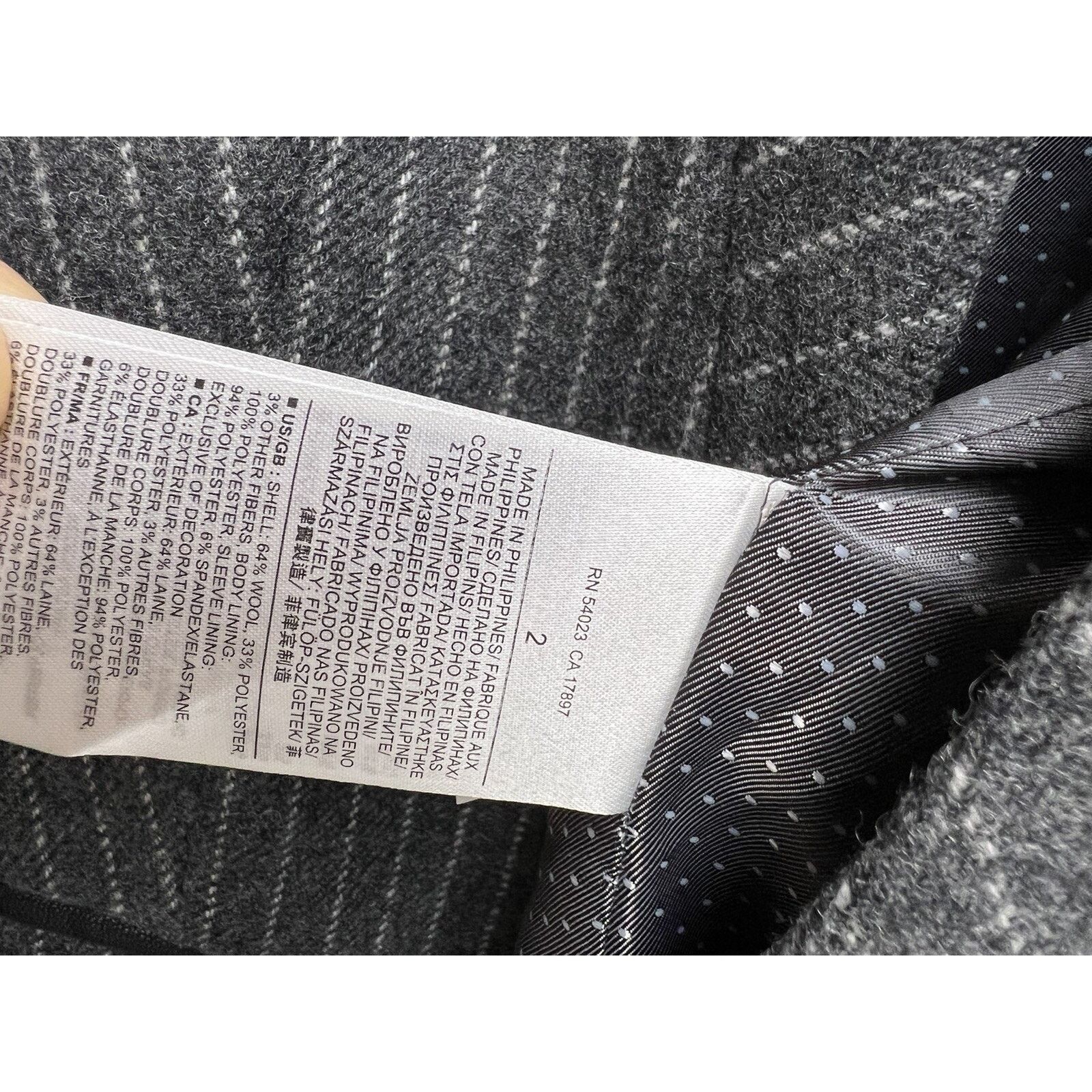 Banana Republic Banana Republic Women Wool Blend Jacket Gray Size 2 A000638 Size XS / US 0-2 / IT 36-38 - 13 Thumbnail