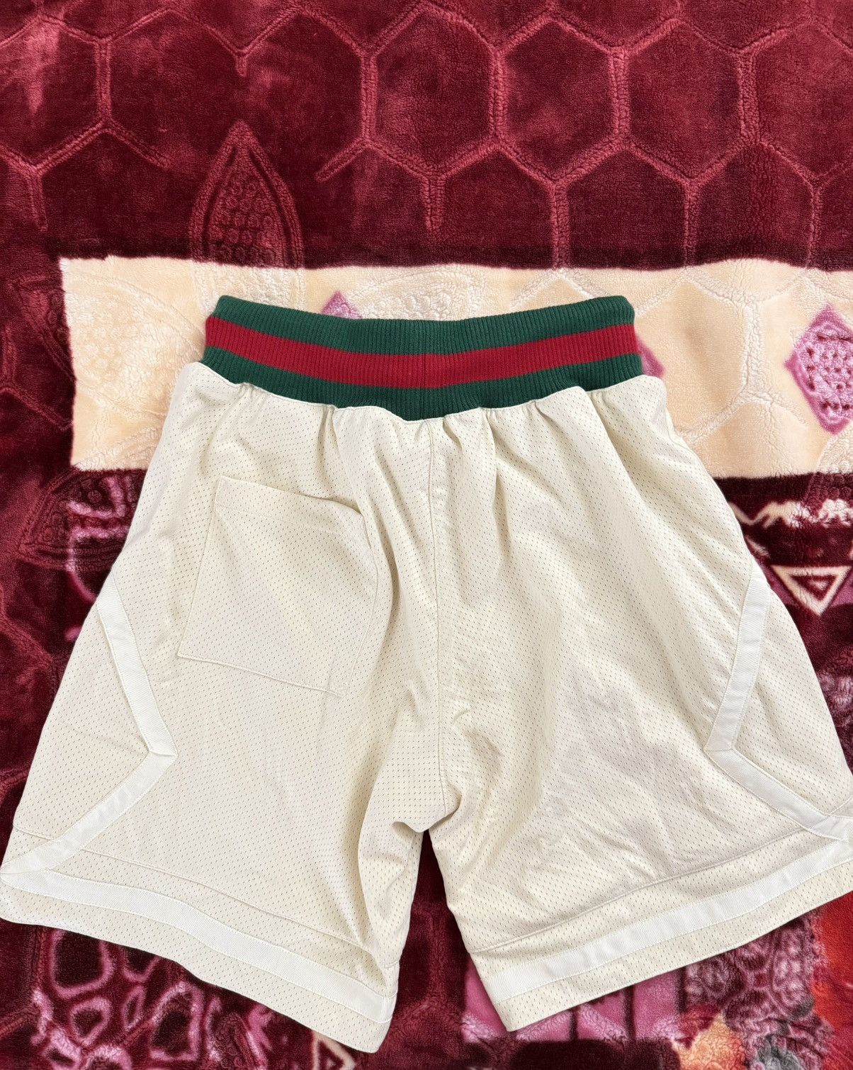 Eric Emanuel Eric Emanuel Original Basketball Shorts Cream Size Medium Size US 32 / EU 48 - 4 Thumbnail