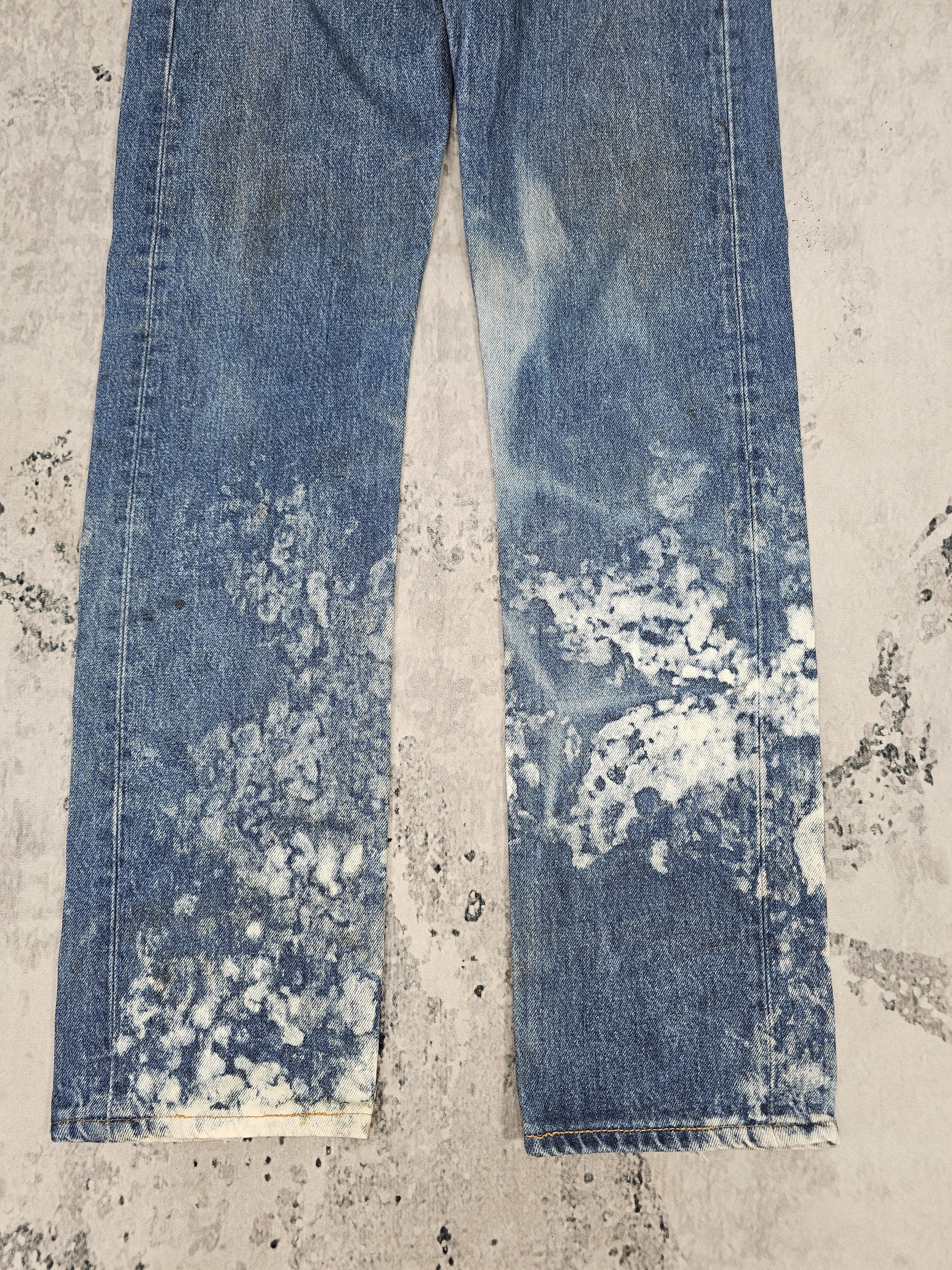 Levi's Vintage Clothing Vitg90's LEVIS 501 Bleached Effect Jeans Made In USA L0554 Size US 29 - 4 Thumbnail
