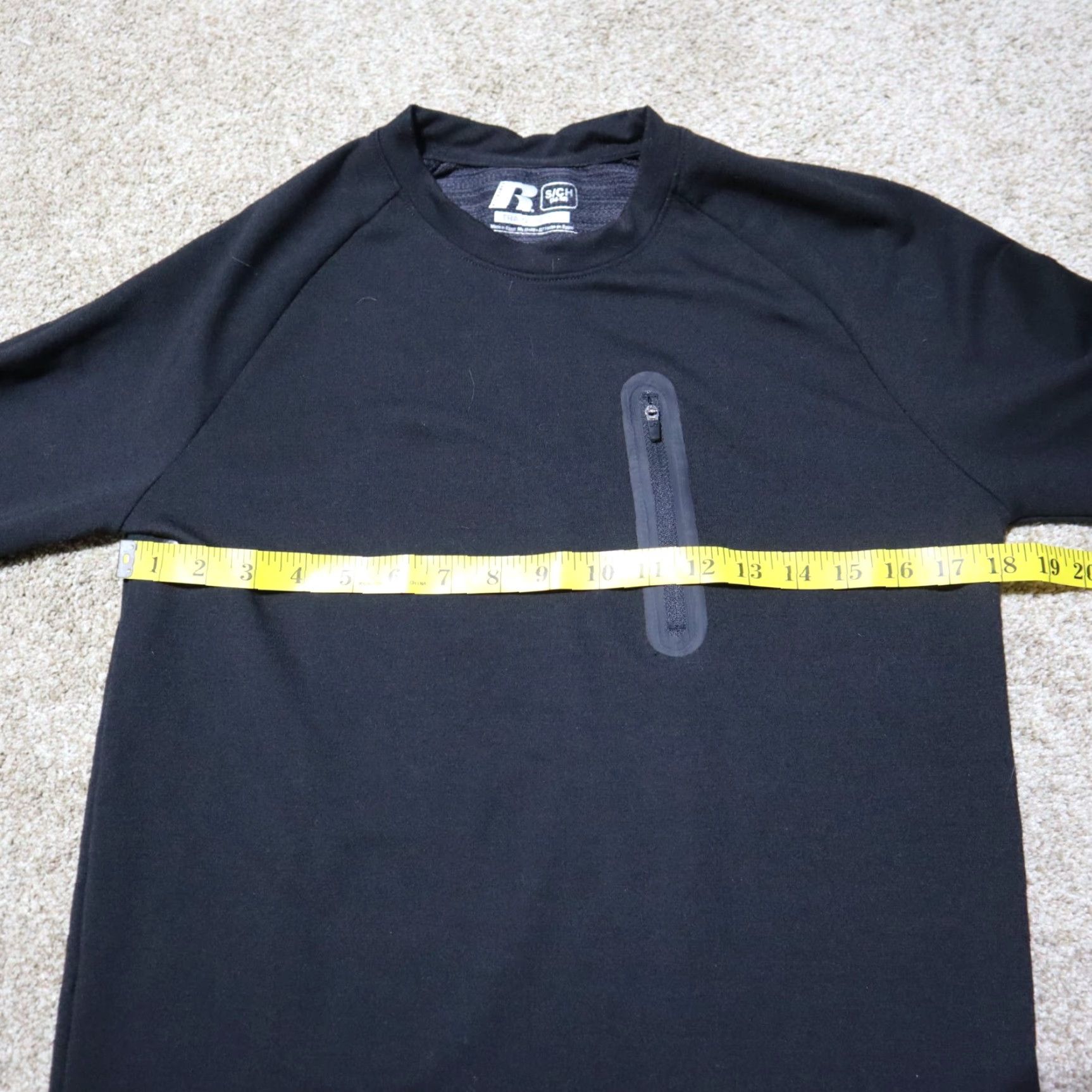 Vintage Russell Dri-Power 360 Training Fit Zip Pocket Jacket Shirt Women's Size S Black Lightweight Breathable Pockets Activewear 90s? Size S / US 4 / IT 40 - 4 Thumbnail