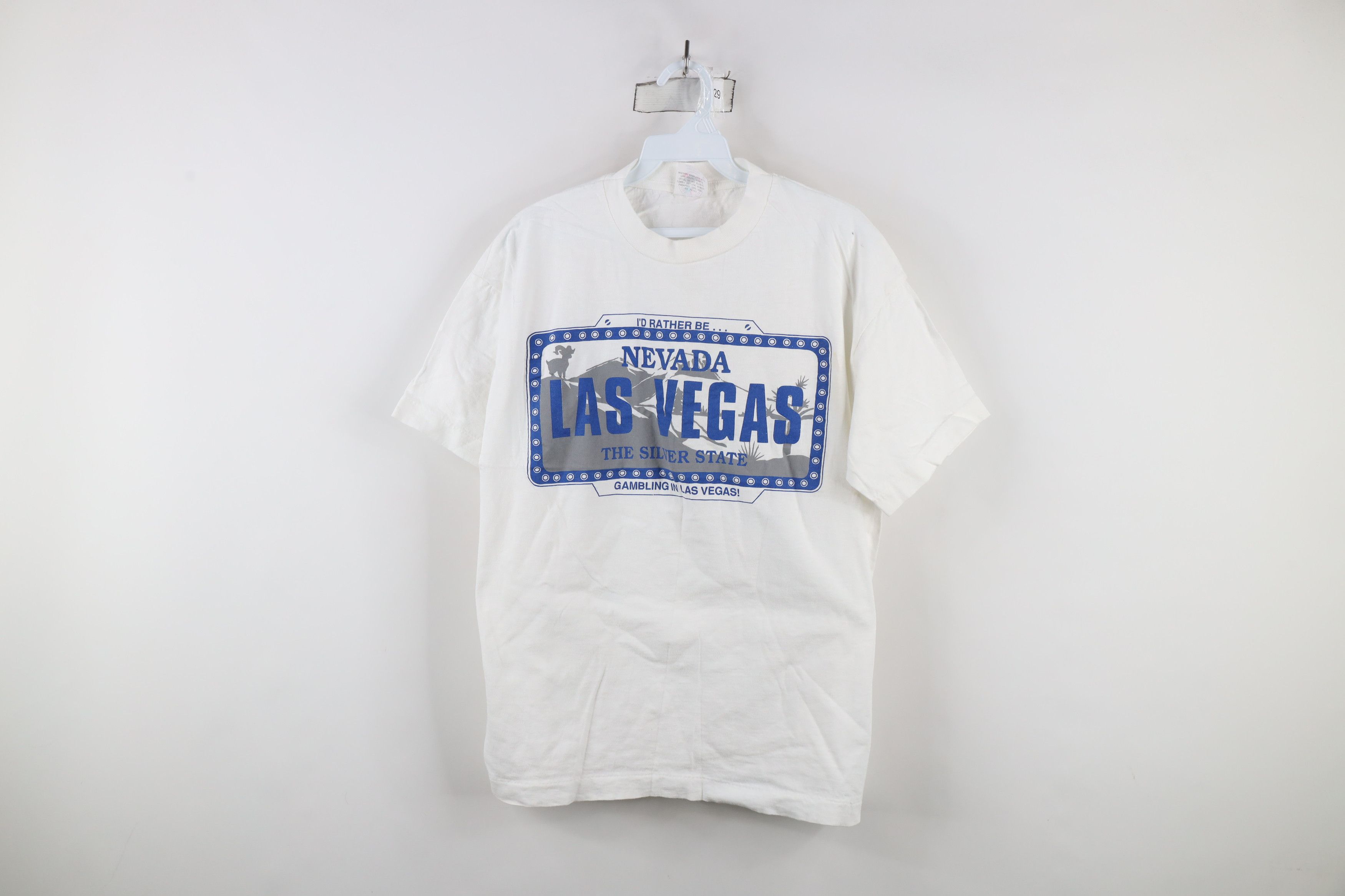 Vintage Vintage 90s Streetwear Nevada Las Vegas Gambling T-Shirt Size XL / US 12-14 / IT 48-50 - 1 Thumbnail