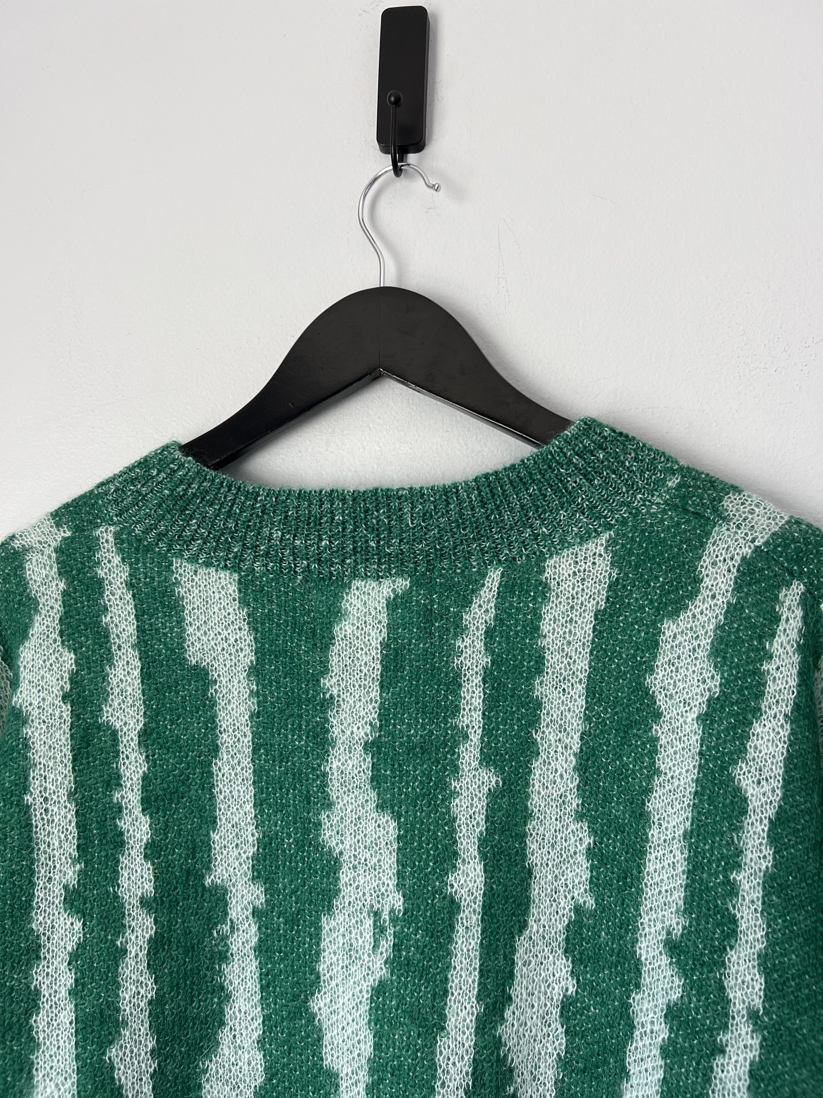 DENIM TEARS Denim Tears Rind Mohair Sweater in Green Size US XXL / EU 58 / 5 - 6 Thumbnail